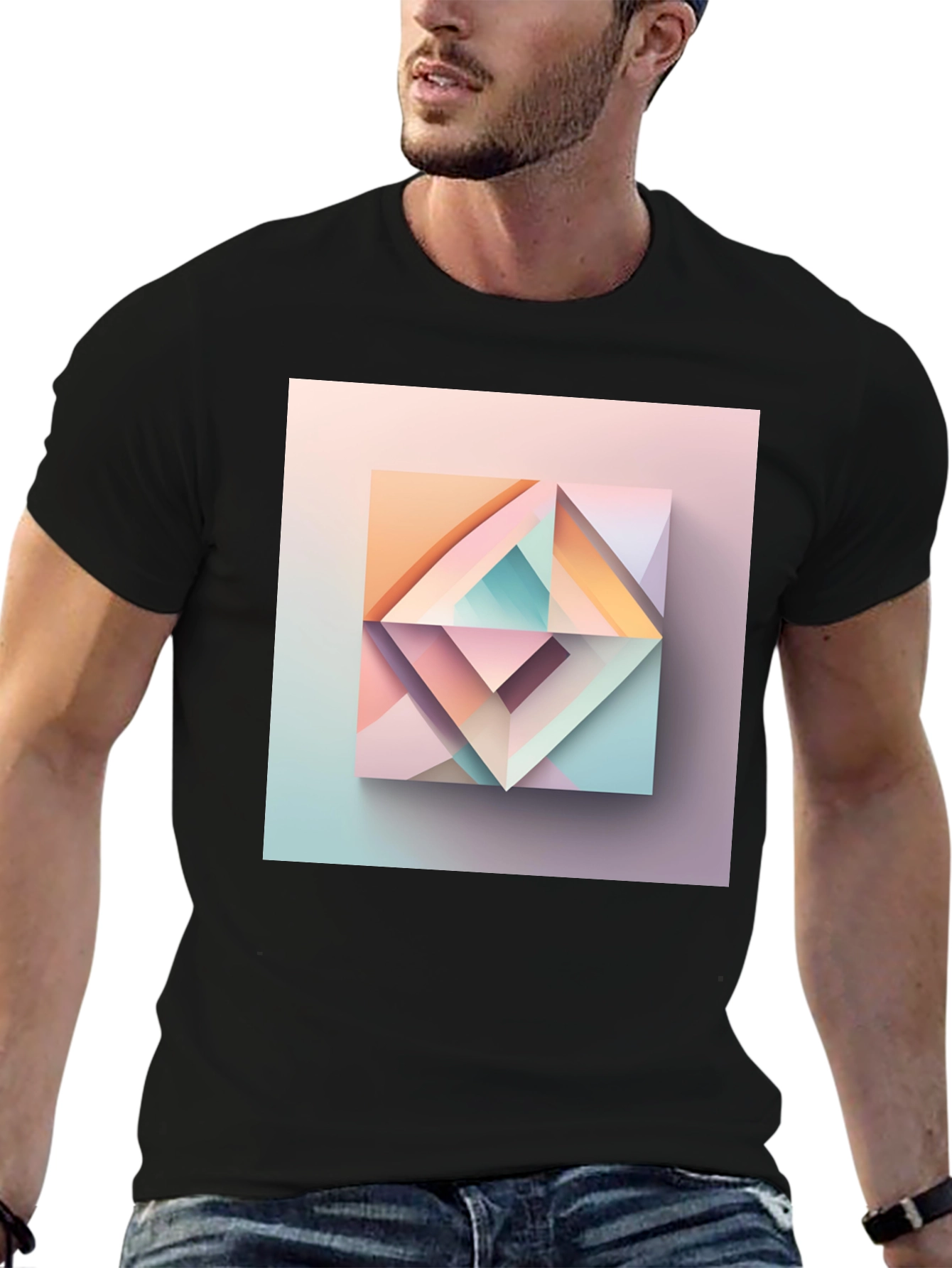 Geometric Abstract Art Graphic Tee