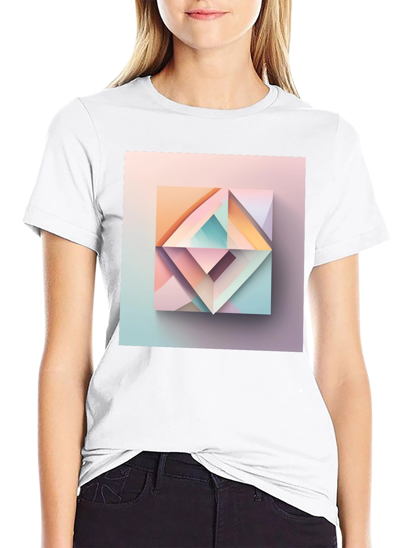 Geometric Abstract Art Graphic Tee