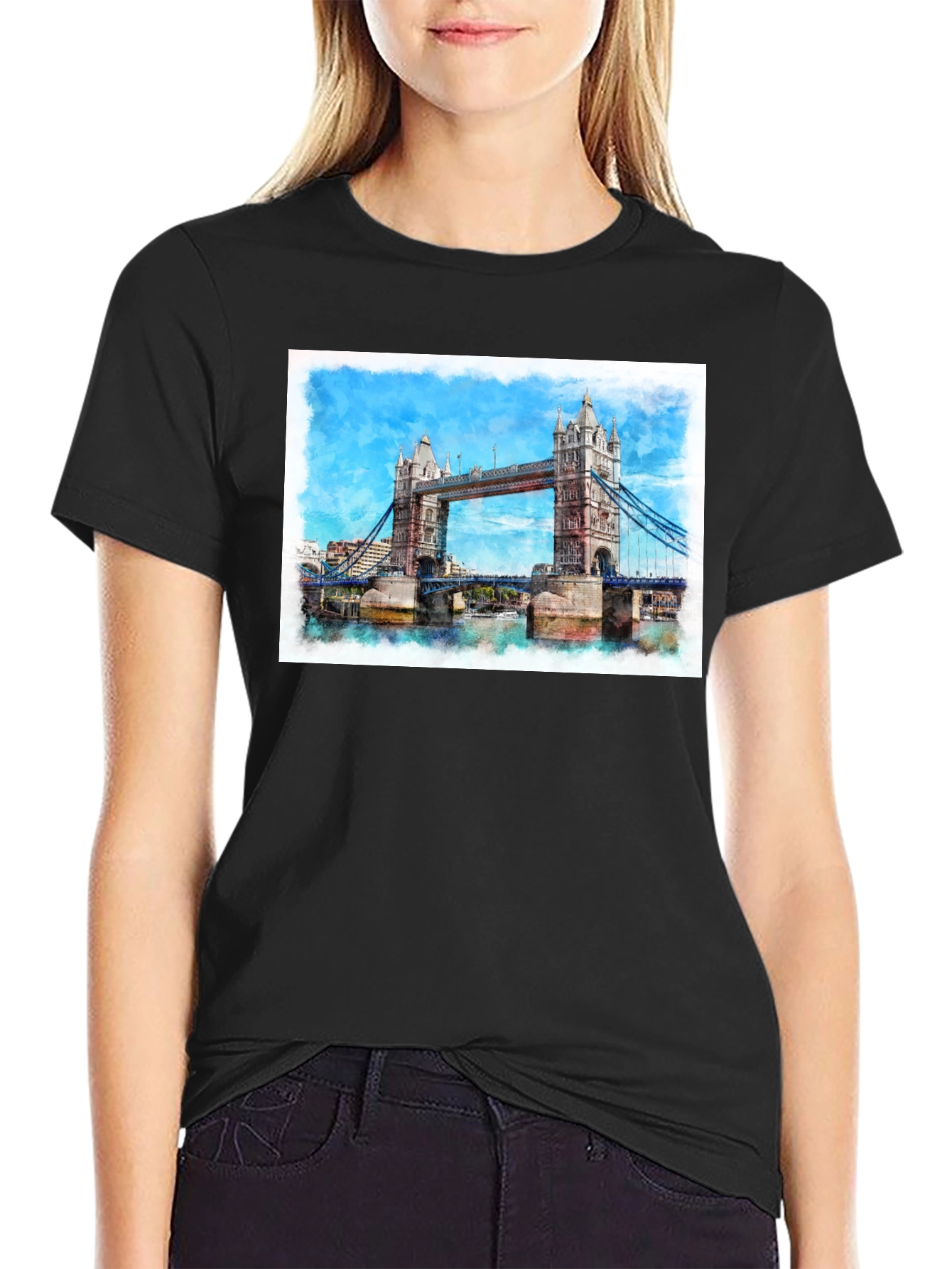 London Bridge Black T-Shirt