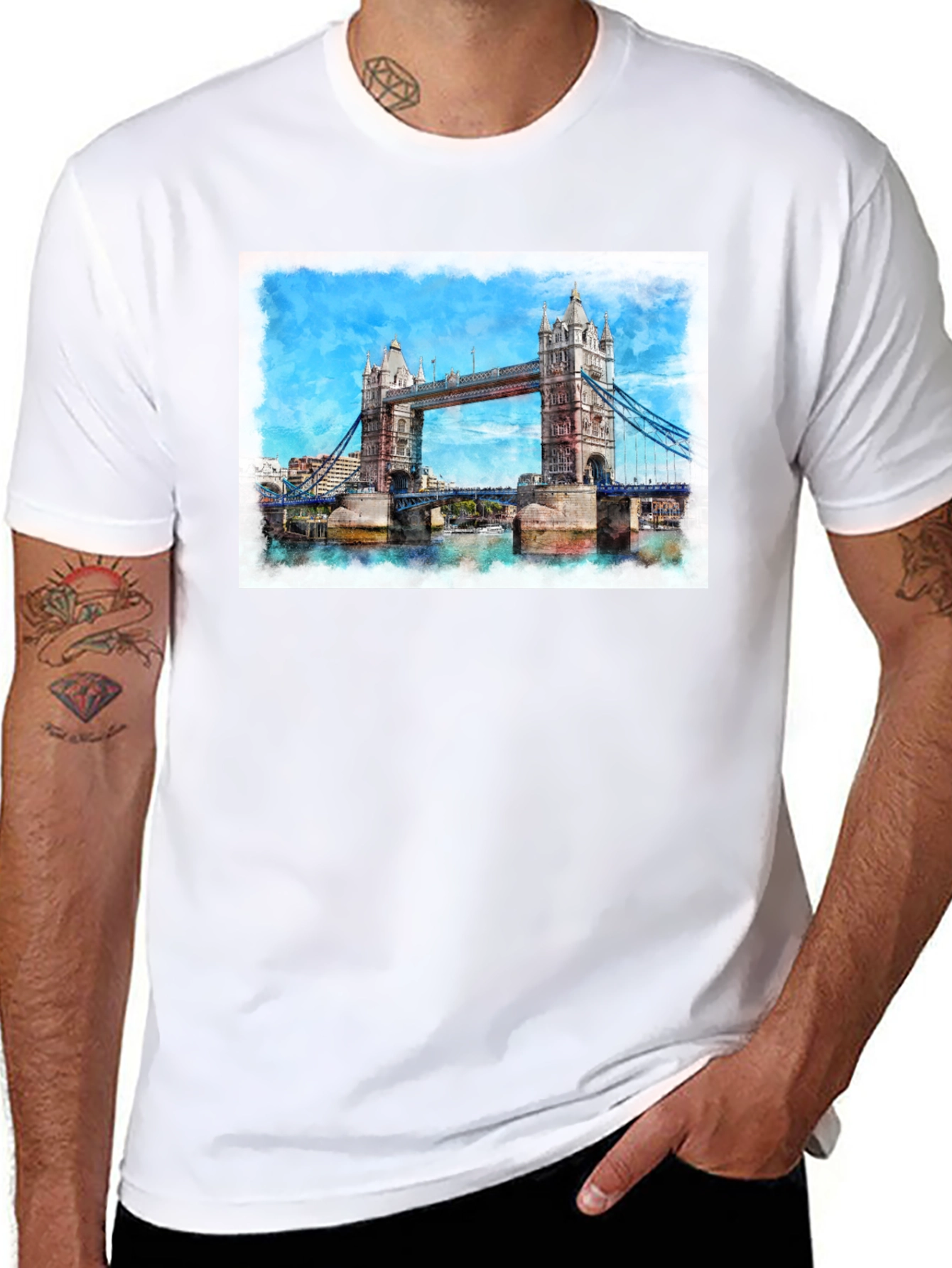 London Bridge Black T-Shirt