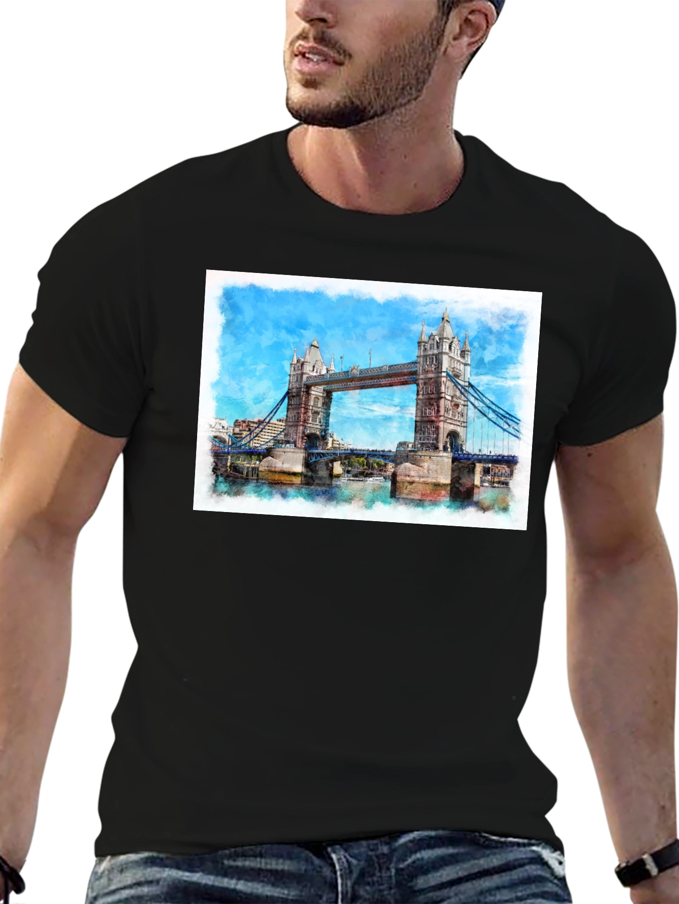 London Bridge Black T-Shirt