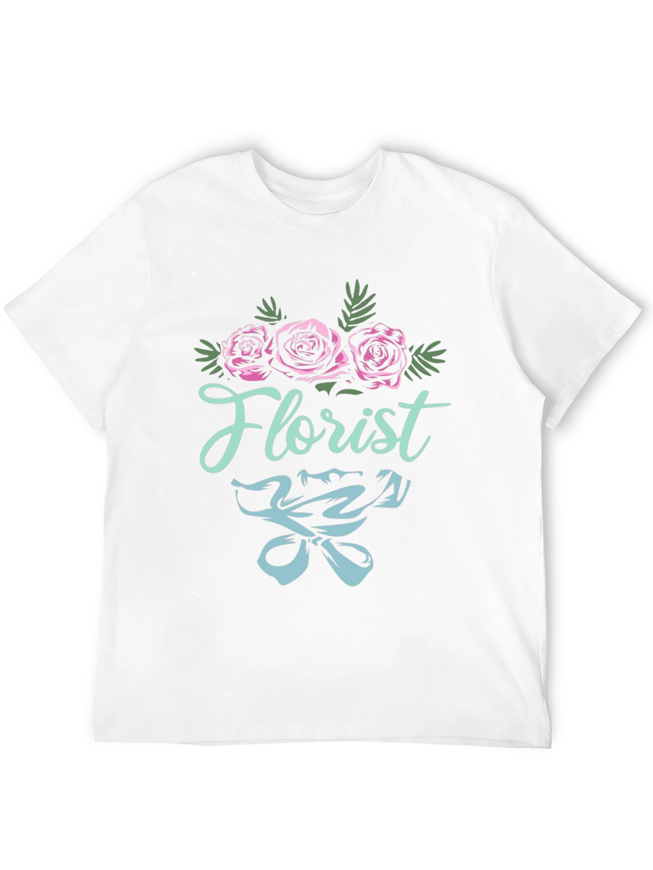 Florist T-Shirt - Floral Design Black Tee