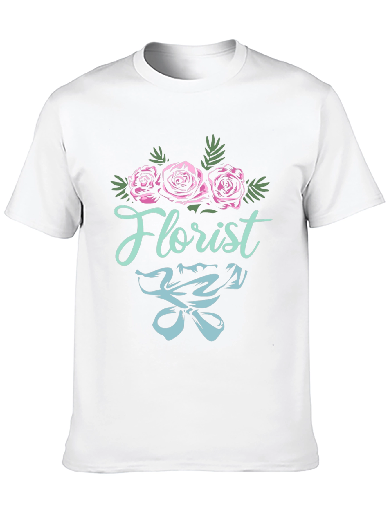 Florist T-Shirt - Floral Design Black Tee