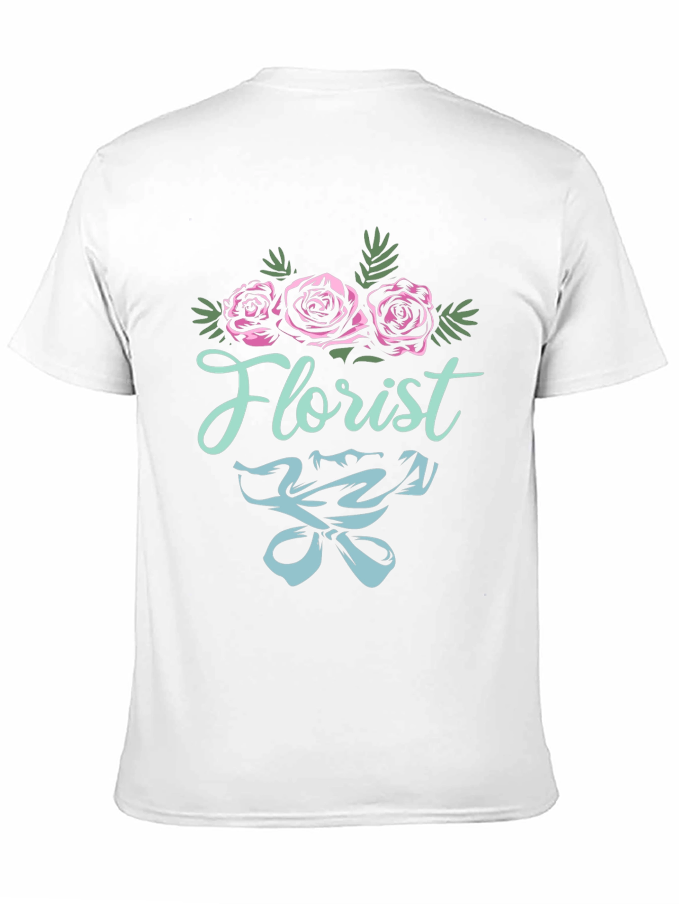 Florist T-Shirt - Floral Design Black Tee