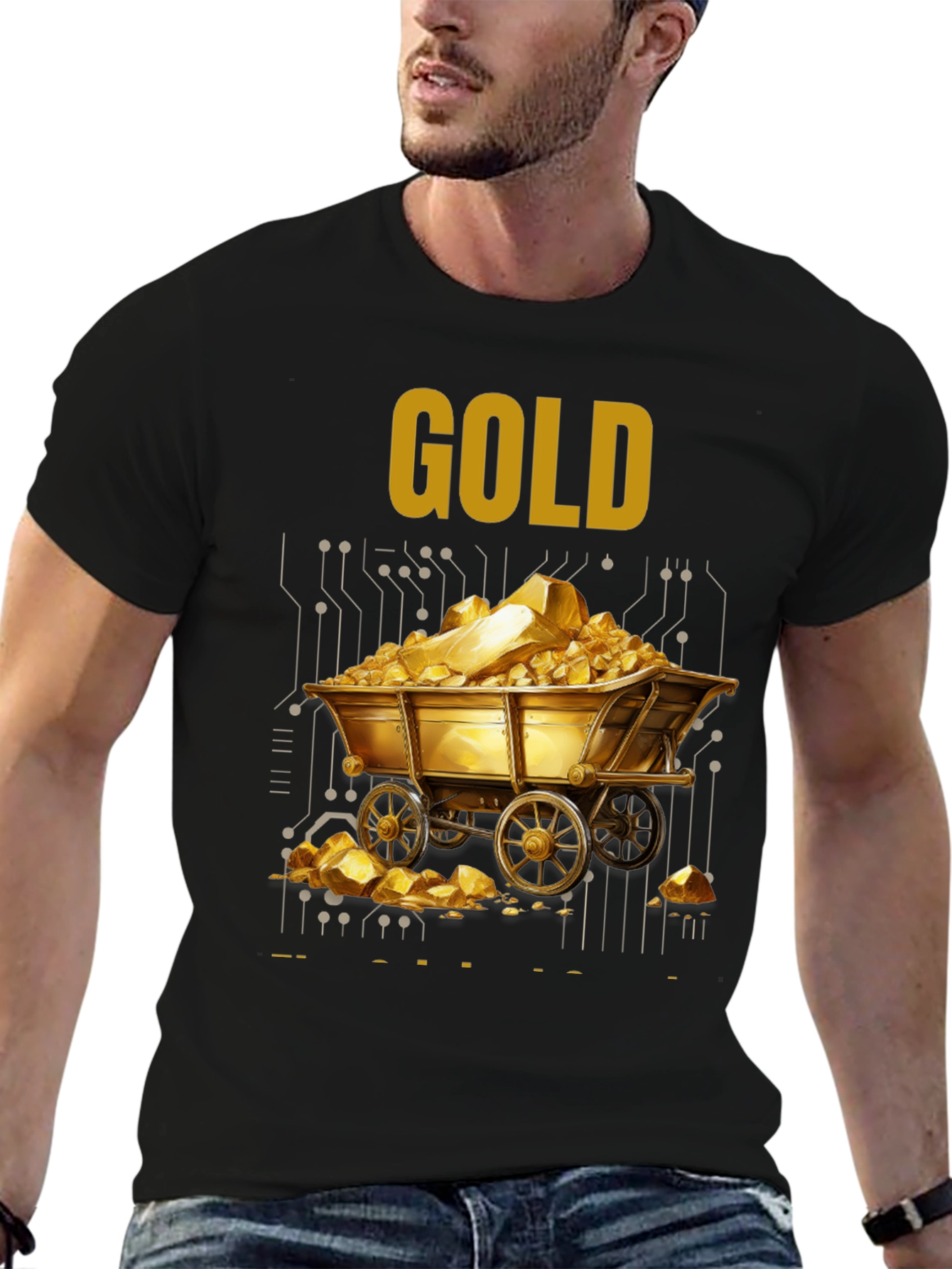 Gold Mine Cart Graphic Tee