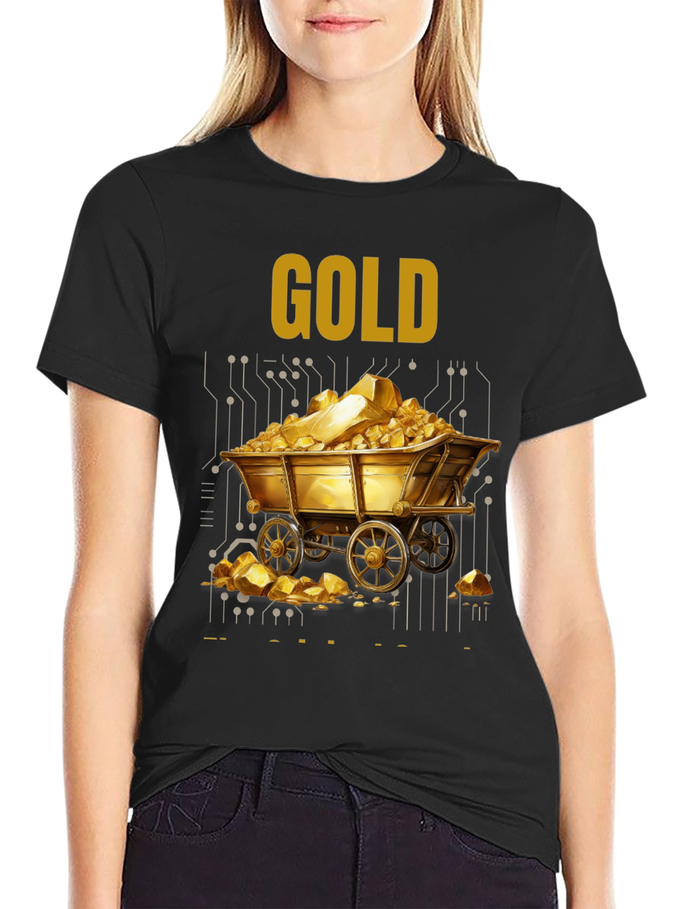 Gold Mine Cart Graphic Tee