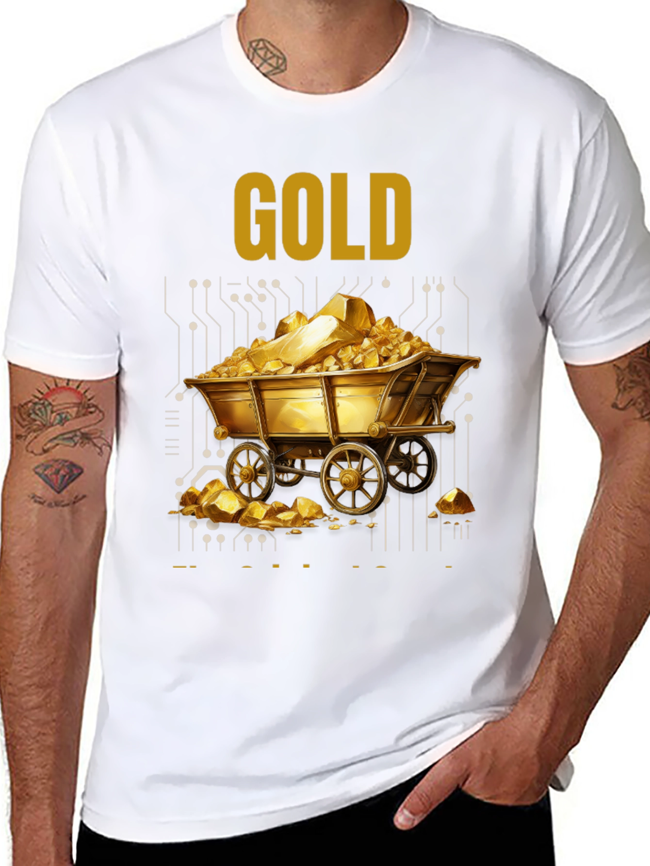 Gold Mine Cart Graphic Tee