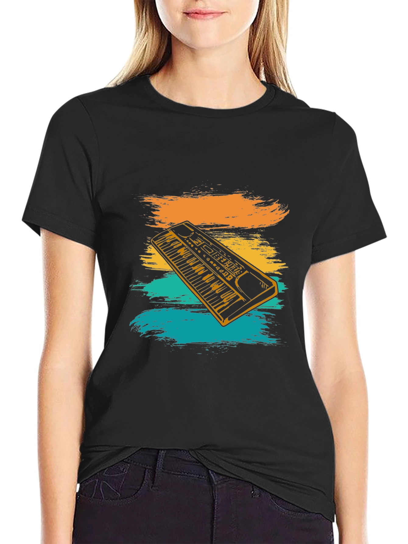 Retro Keyboard T-Shirt - Musician Gift