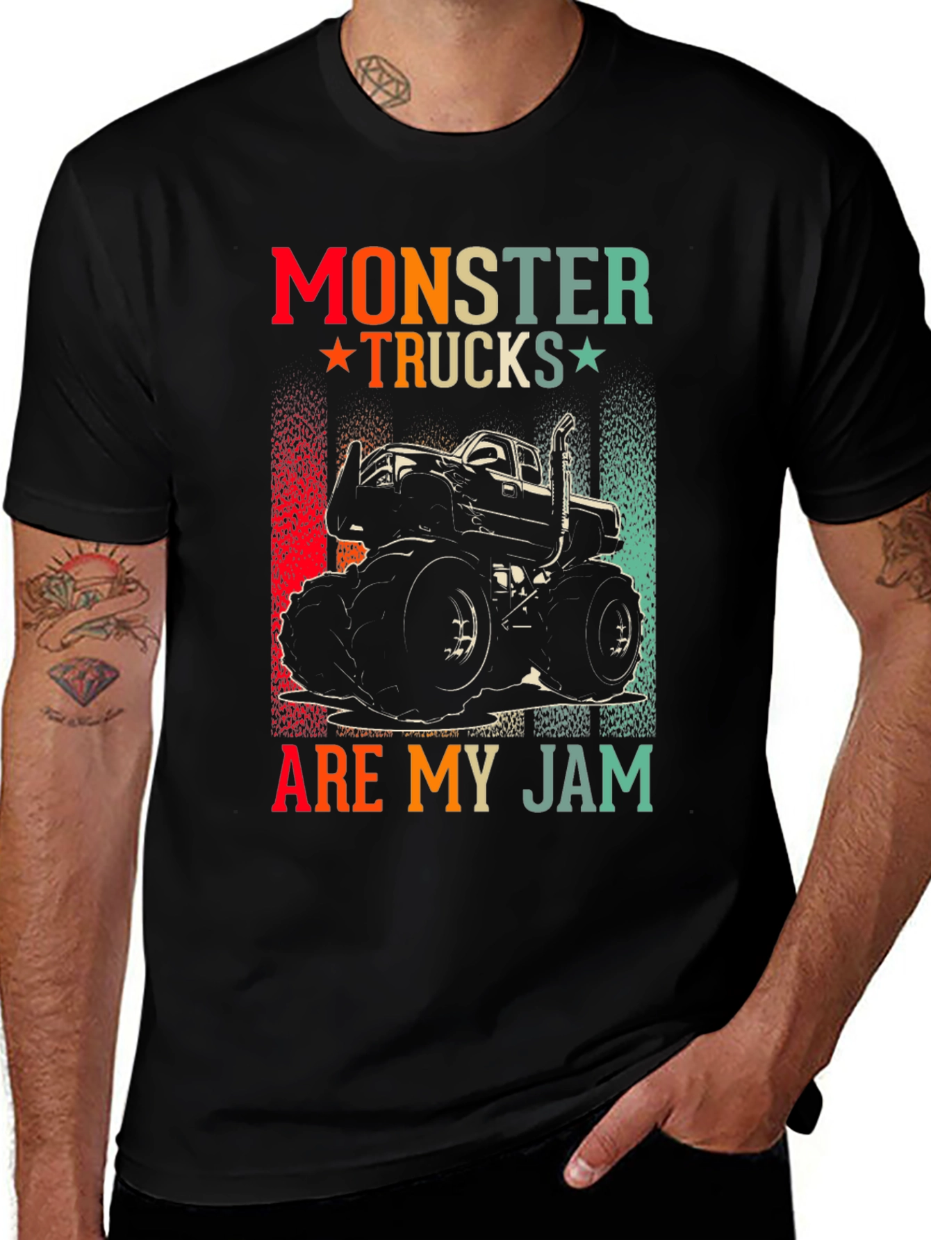 Monster Truck Graphic Tee - Are My Jam Design
