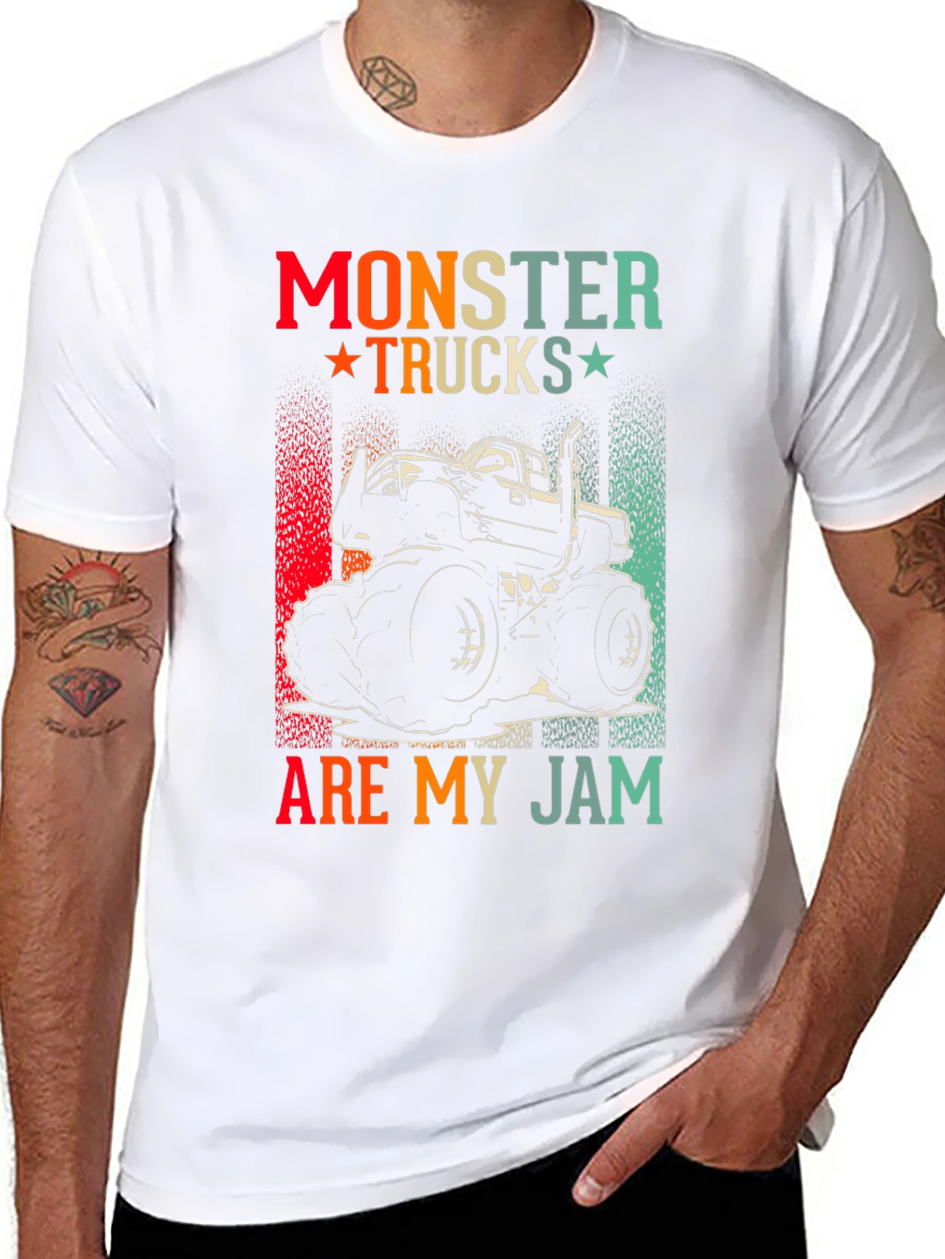 Monster Truck Graphic Tee - Are My Jam Design
