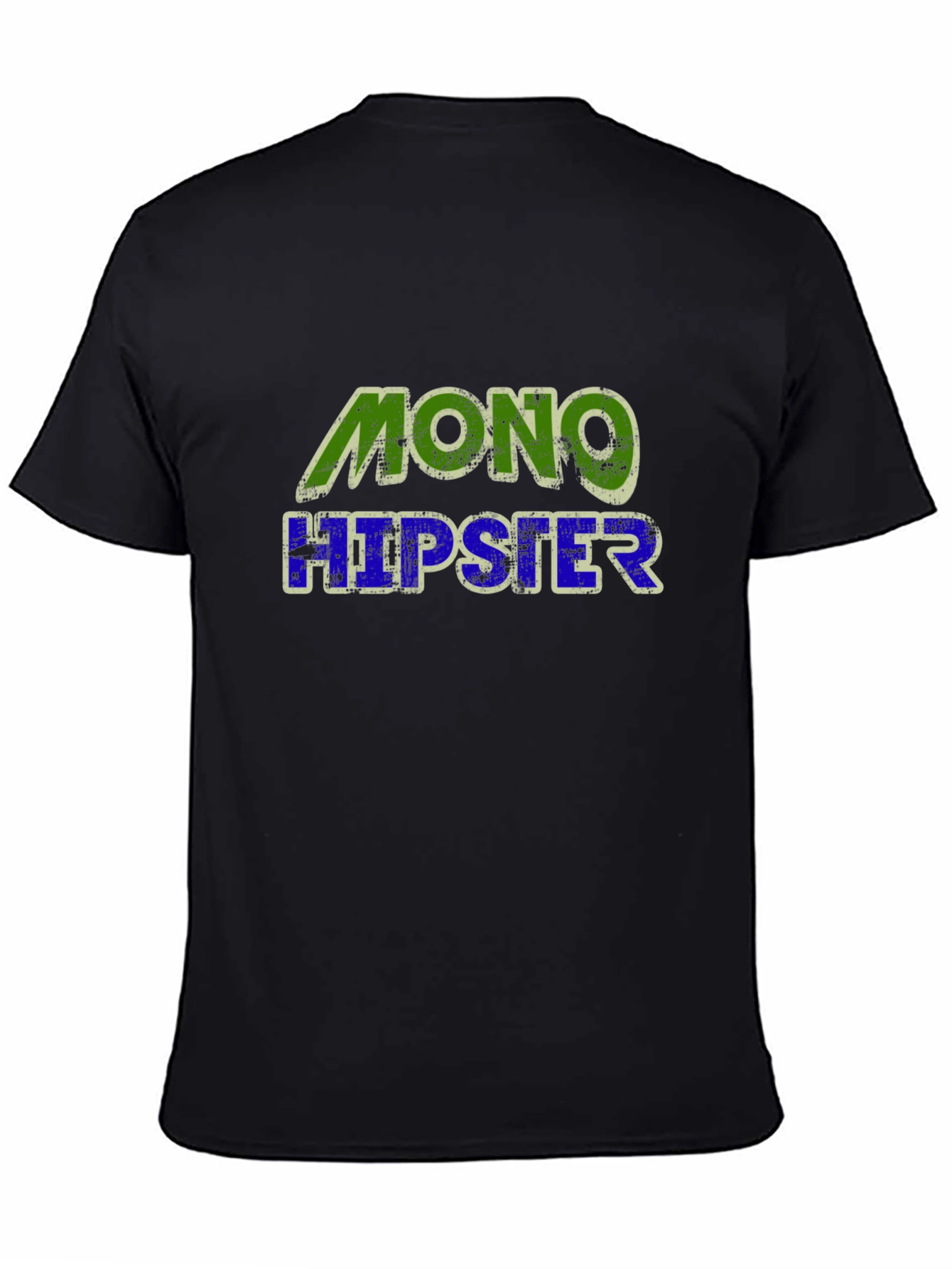 Mono Hipster Graphic T-Shirt - Cool Casual Tee