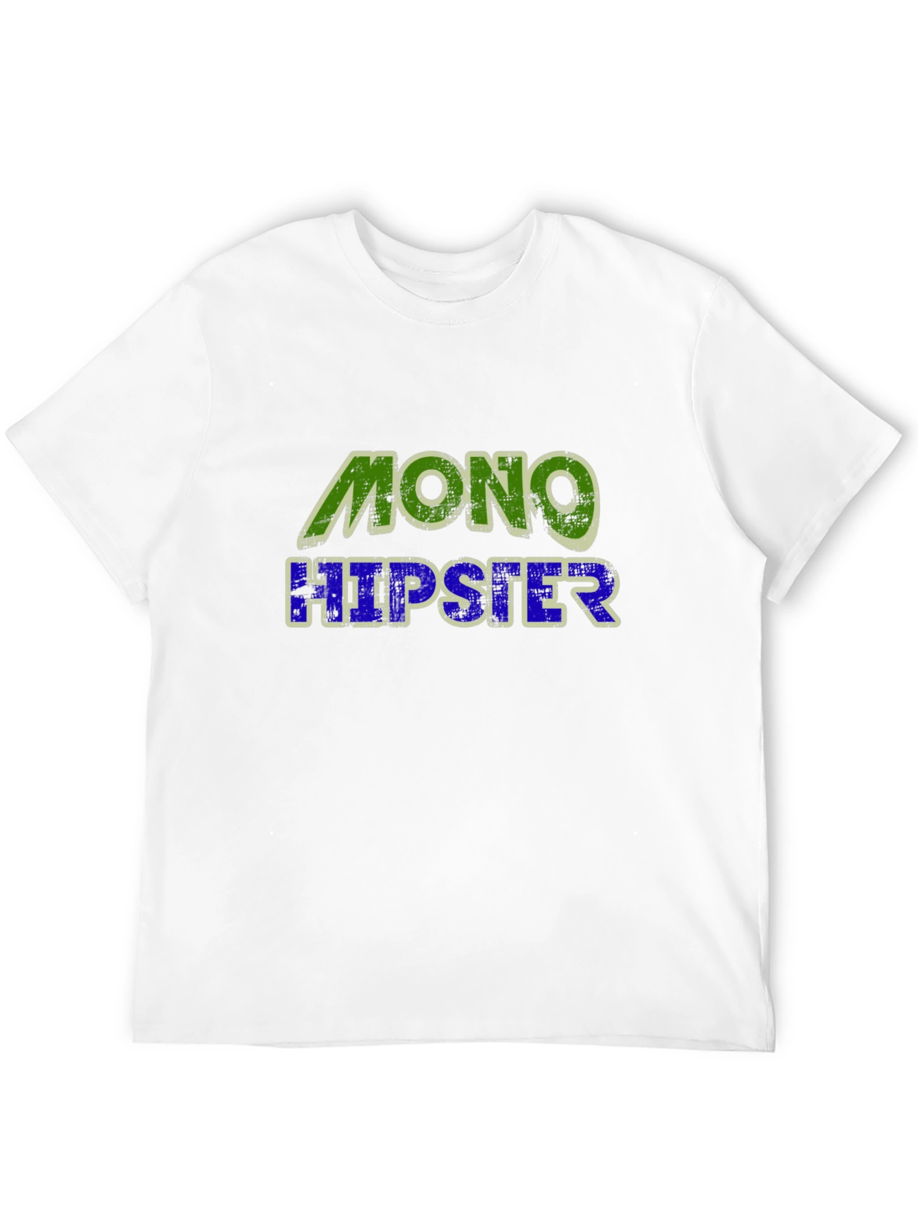 Mono Hipster Graphic T-Shirt - Cool Casual Tee