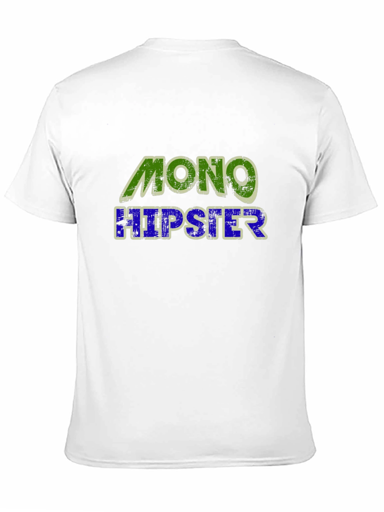Mono Hipster Graphic T-Shirt - Cool Casual Tee