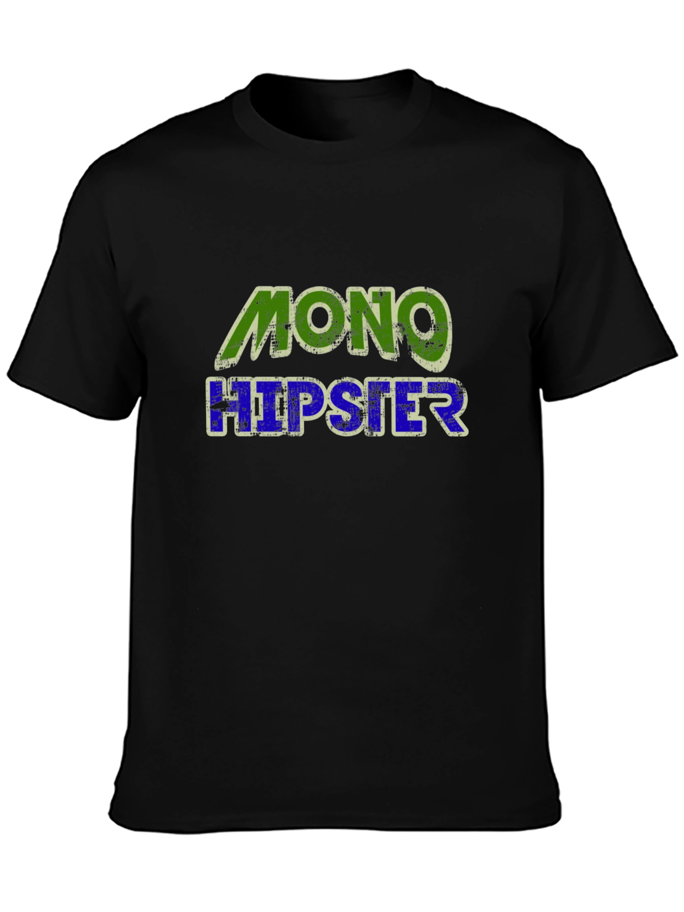 Mono Hipster Graphic T-Shirt - Cool Casual Tee