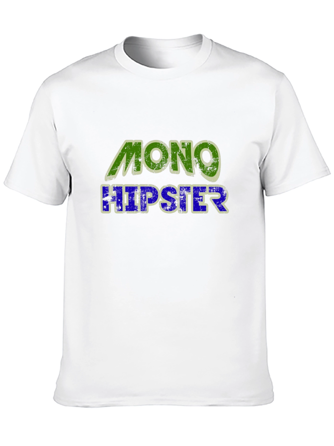 Mono Hipster Graphic T-Shirt - Cool Casual Tee
