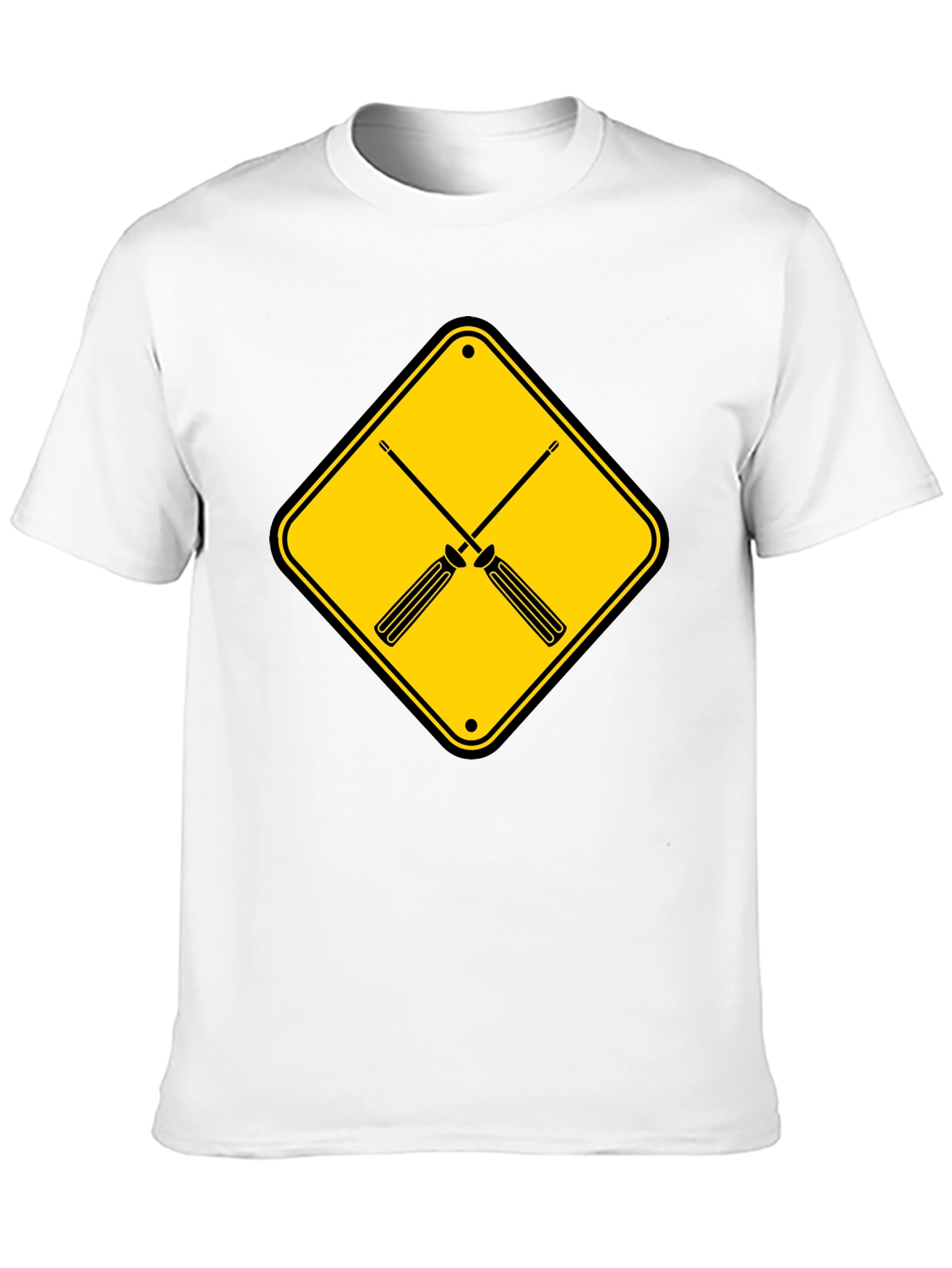 Screwdriver Crossing Graphic Tee - Black Cotton