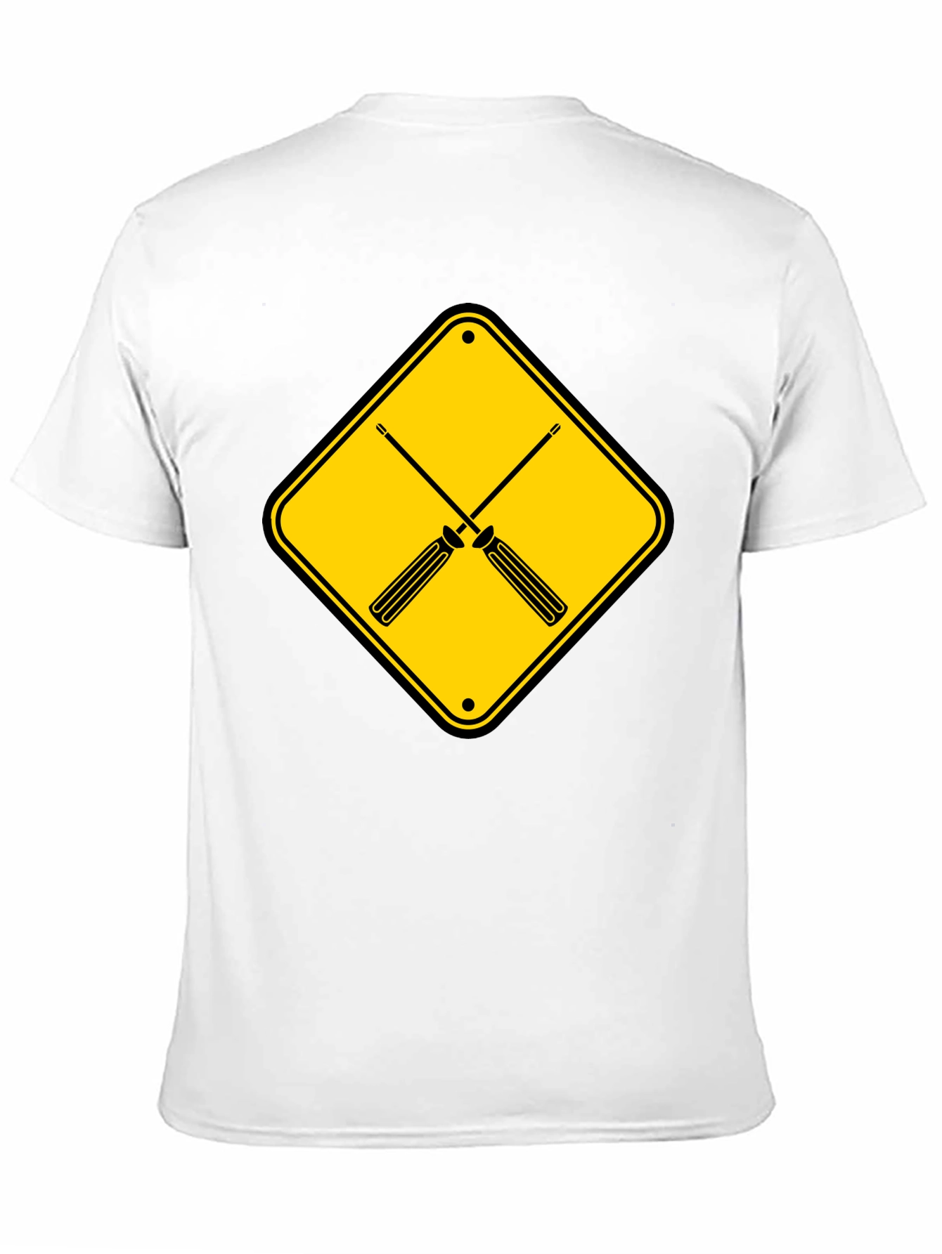 Screwdriver Crossing Graphic Tee - Black Cotton