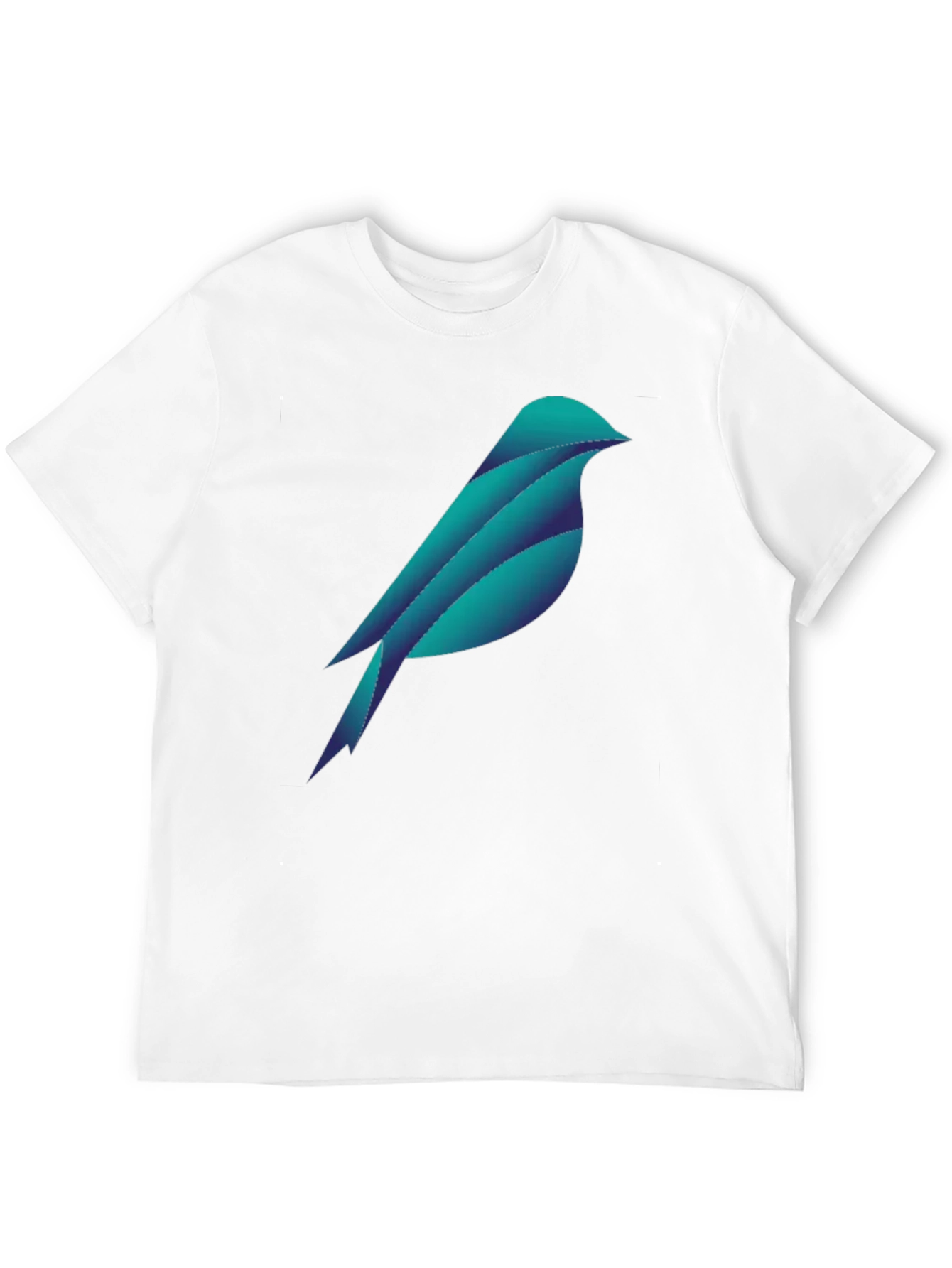 Geometric Bird Graphic Tee - Stylish Black T-Shirt