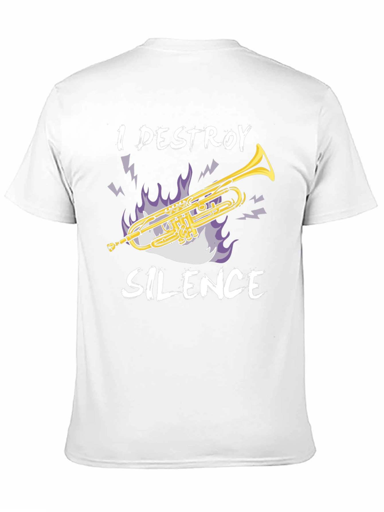 I Destroy Silence T-Shirt - Trumpet Graphic Tee