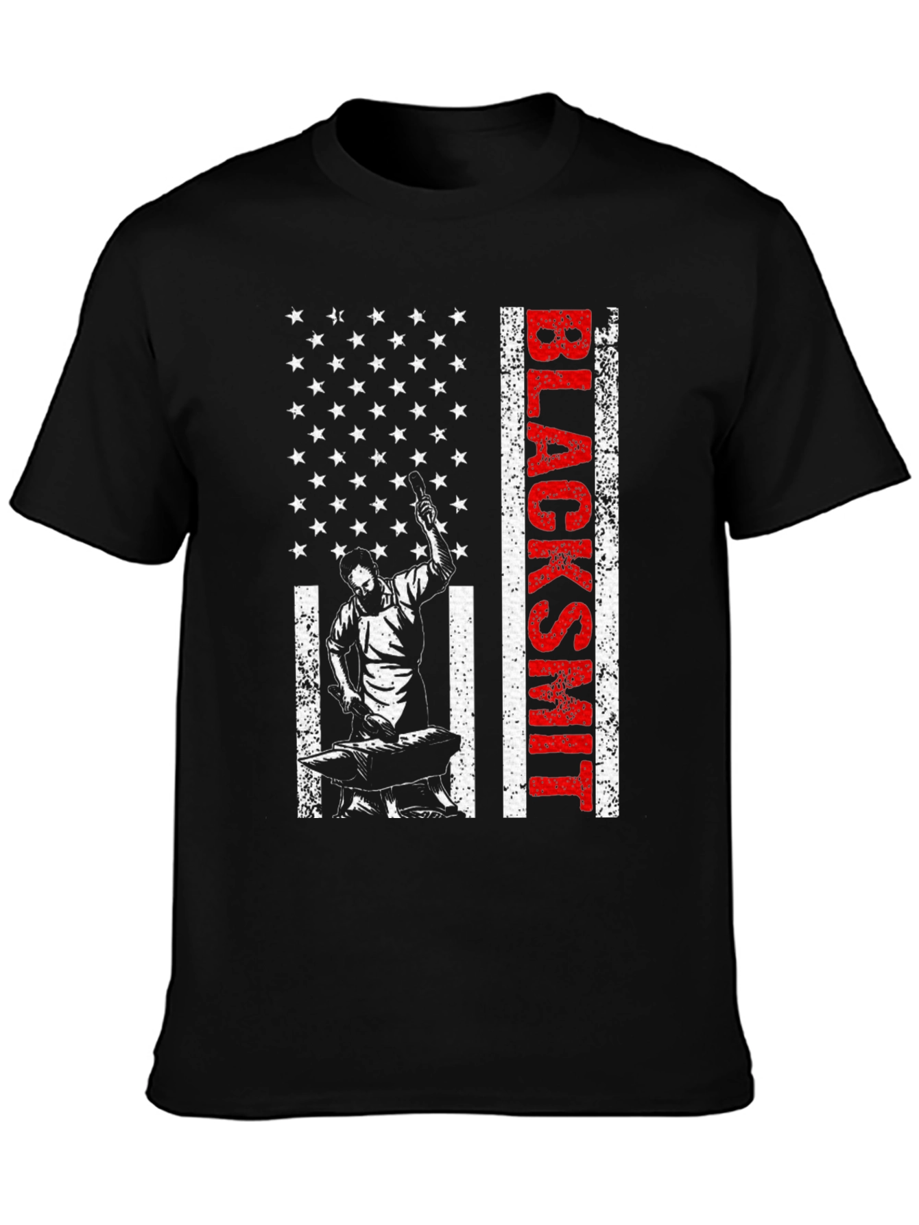 Blacksmith American Flag Graphic T-Shirt