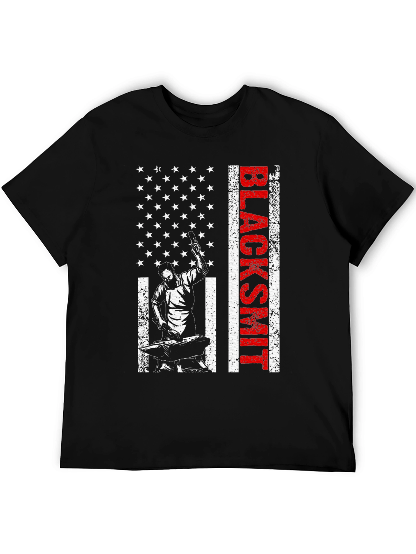 Blacksmith American Flag Graphic T-Shirt