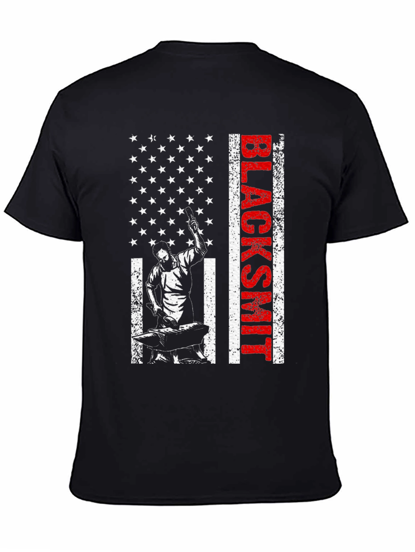 Blacksmith American Flag Graphic T-Shirt