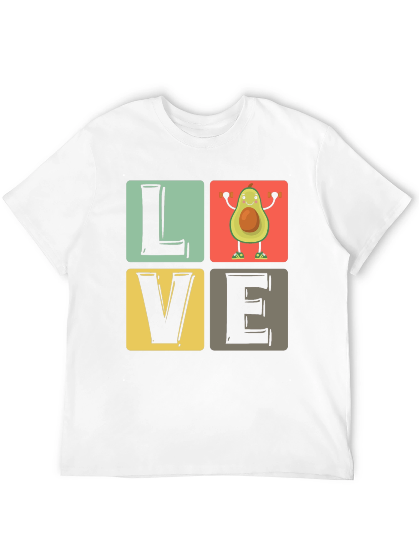 Avocado Gym Lover Black T-Shirt