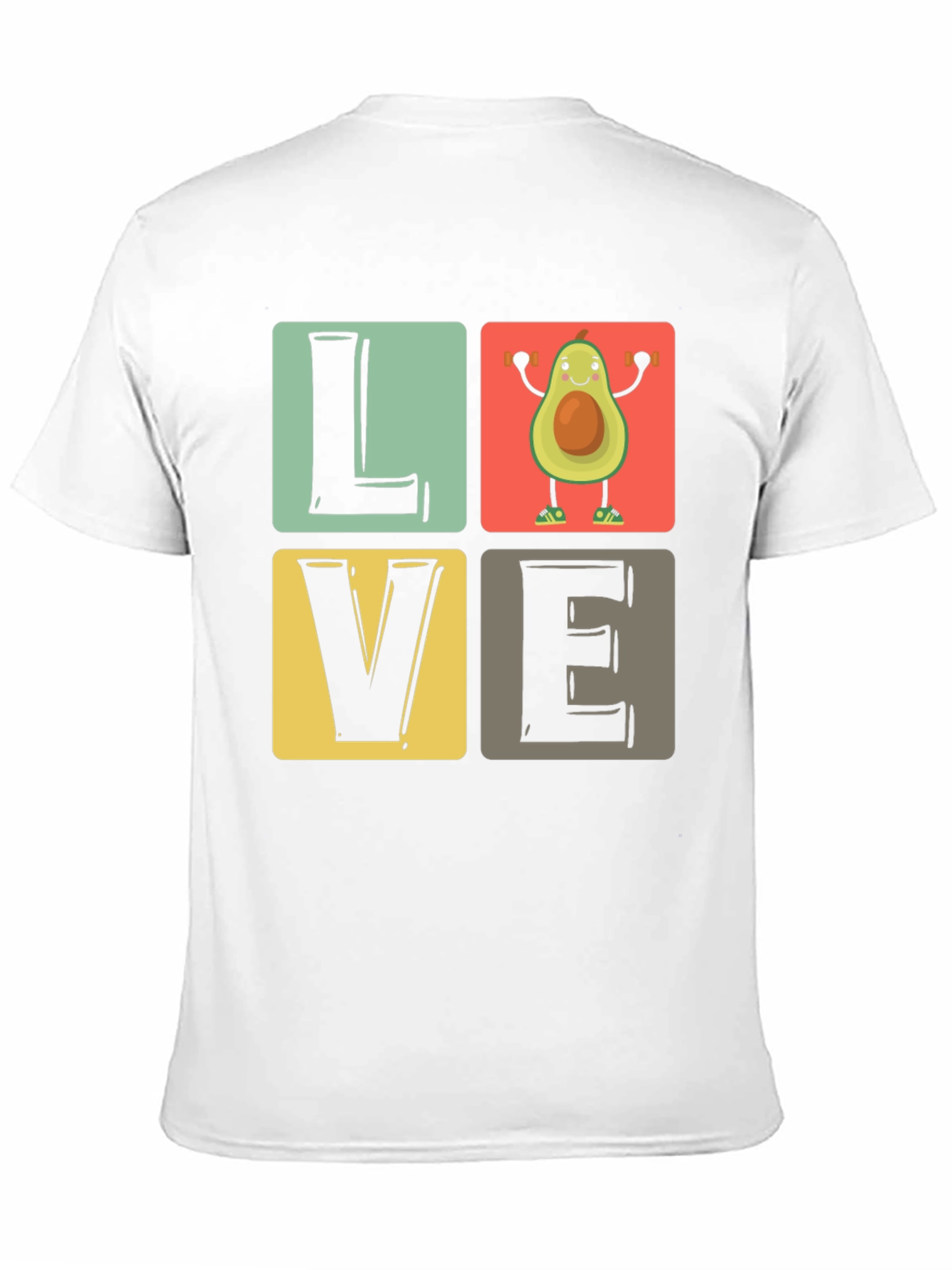 Avocado Gym Lover Black T-Shirt