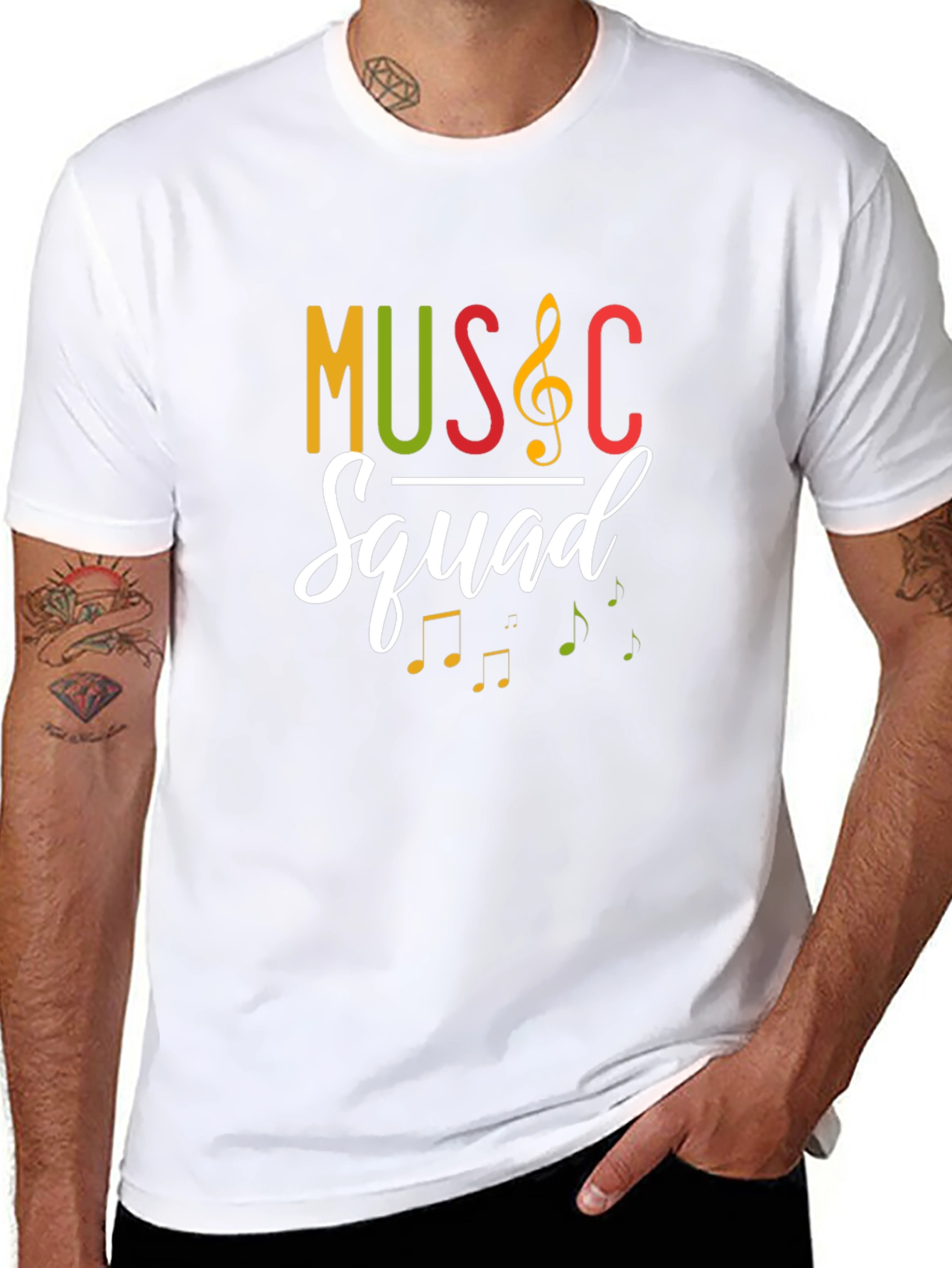 Music Squad Graphic Tee - Black T-Shirt