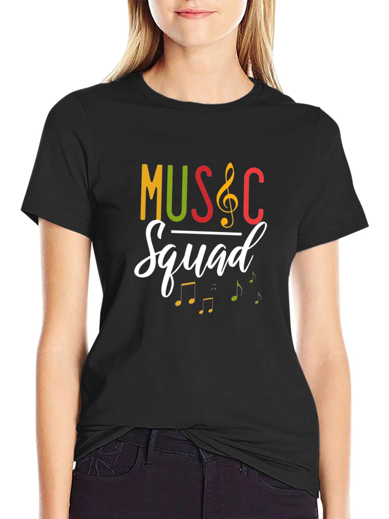 Music Squad Graphic Tee - Black T-Shirt