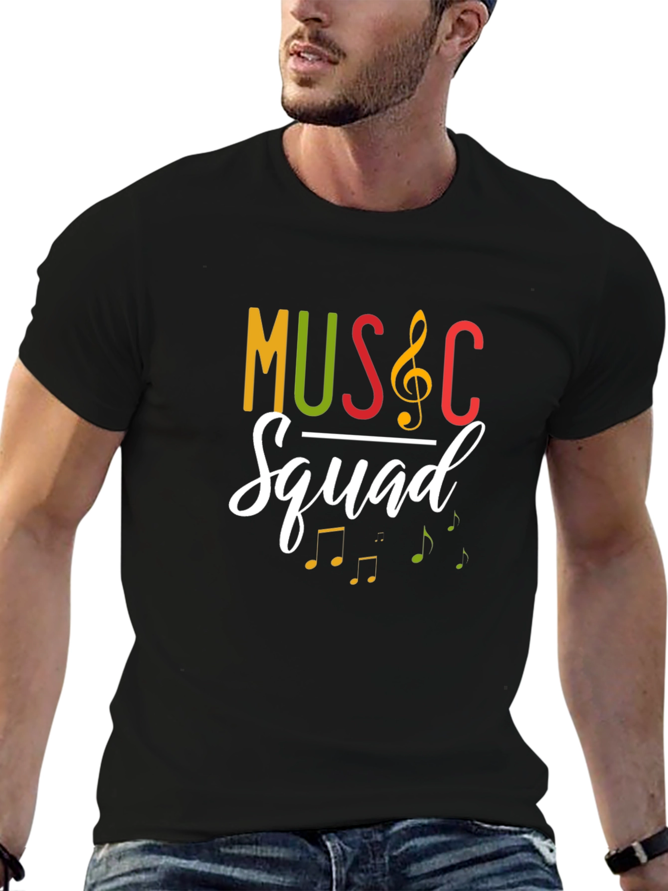 Music Squad Graphic Tee - Black T-Shirt