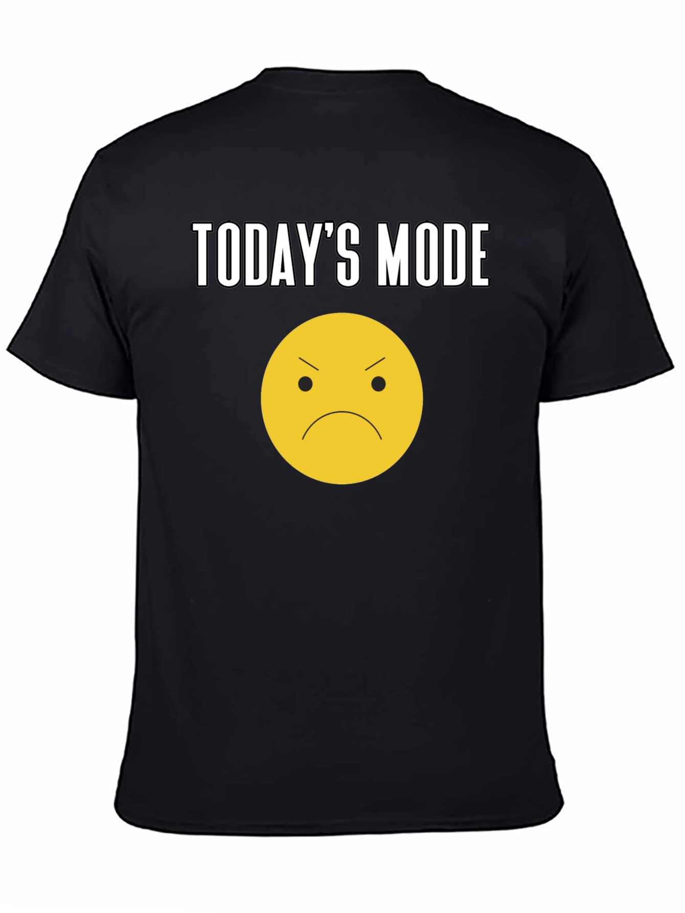 Todays Mood Graphic Tee - Unisex Black T-Shirt