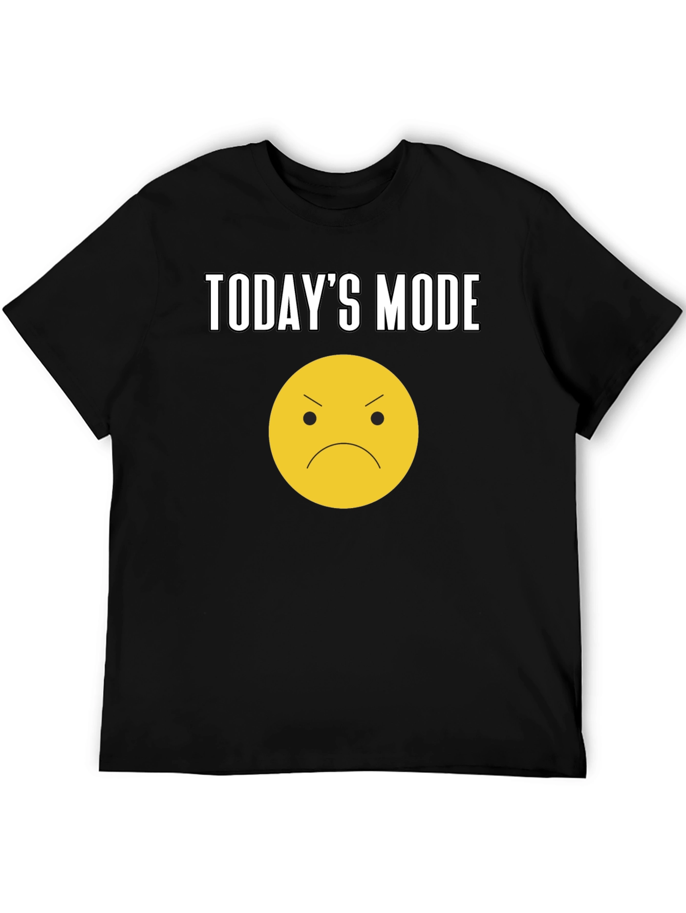 Todays Mood Graphic Tee - Unisex Black T-Shirt