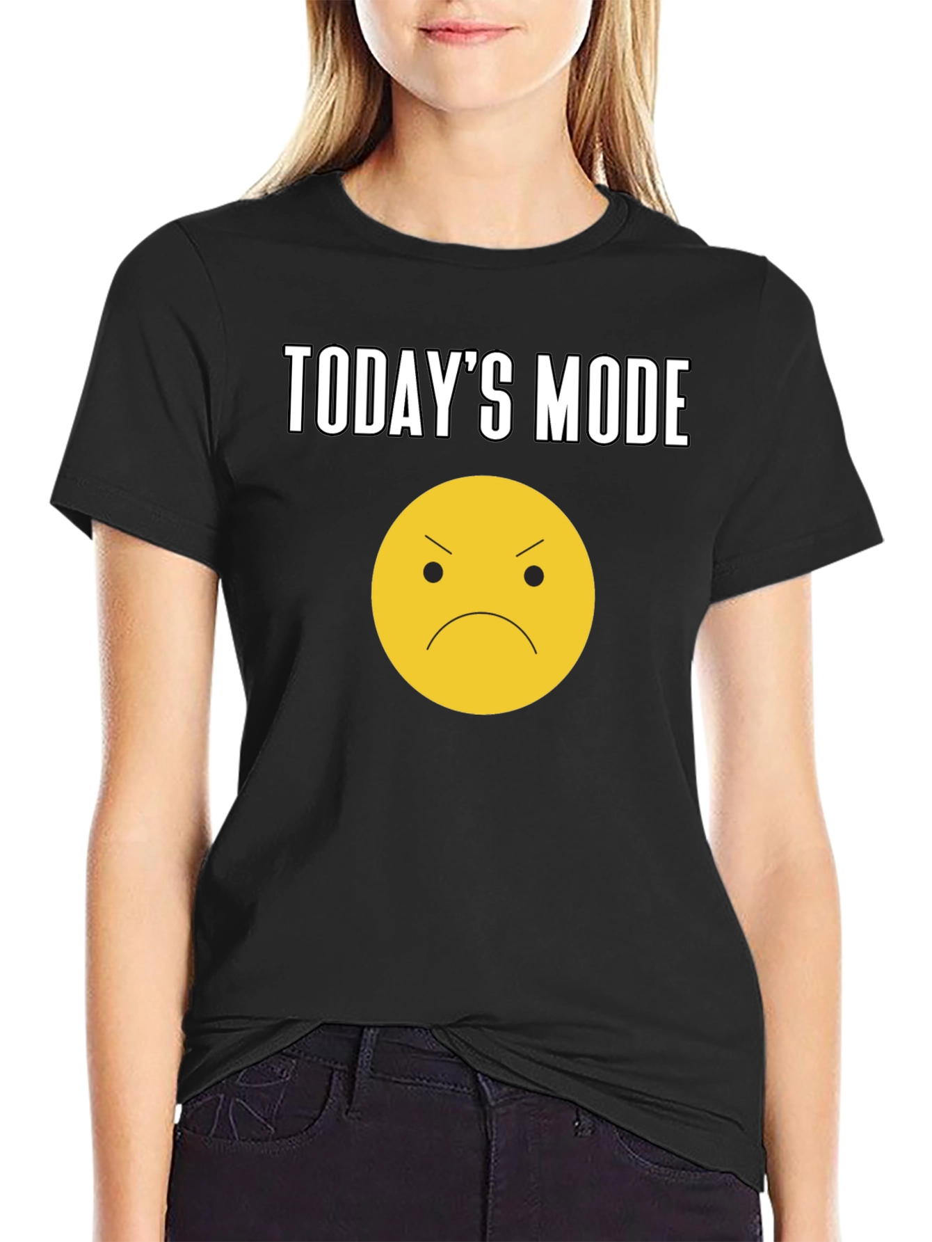 Todays Mood Graphic Tee - Unisex Black T-Shirt