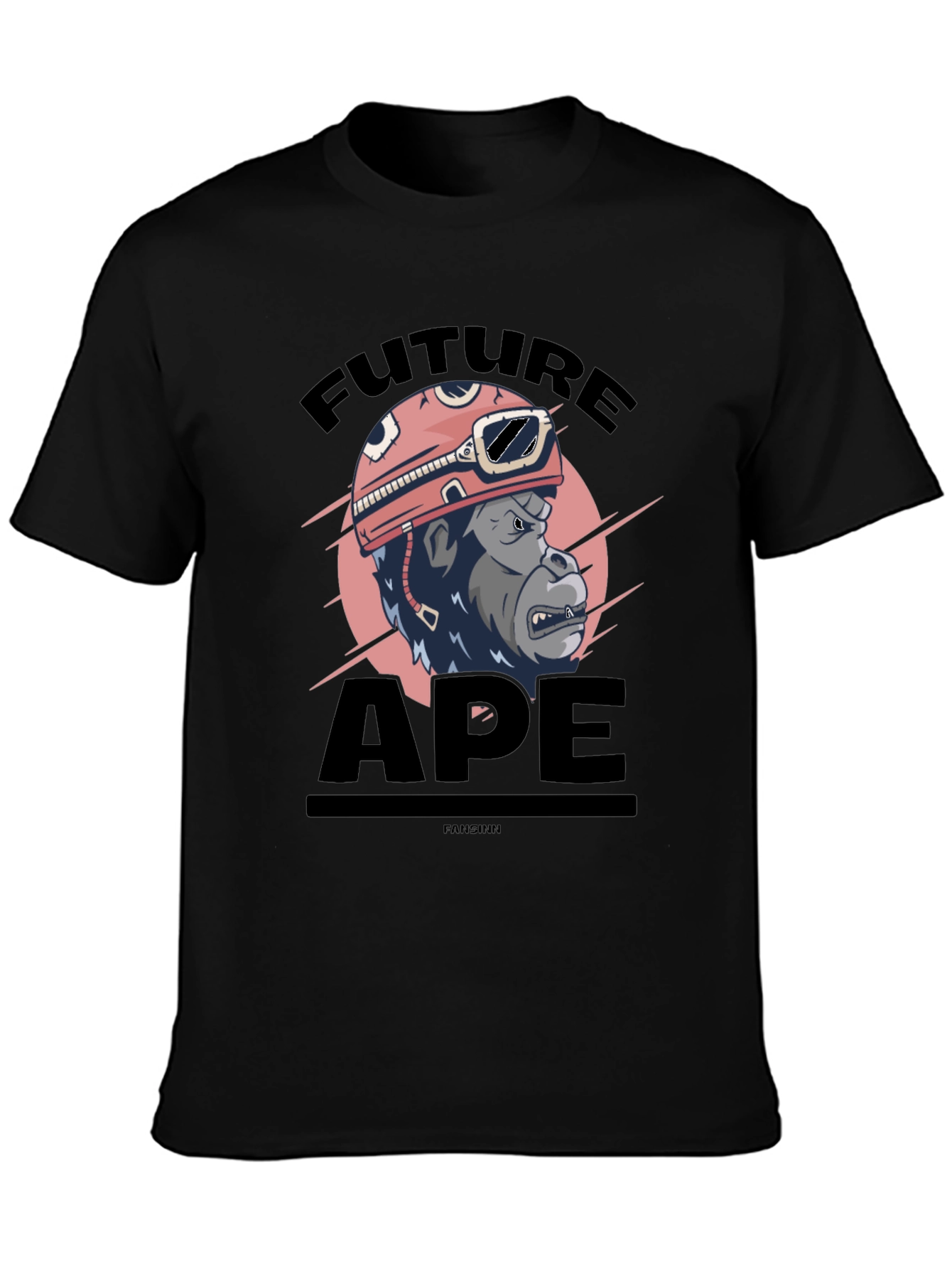 Future Ape Graphic T-Shirt - Black