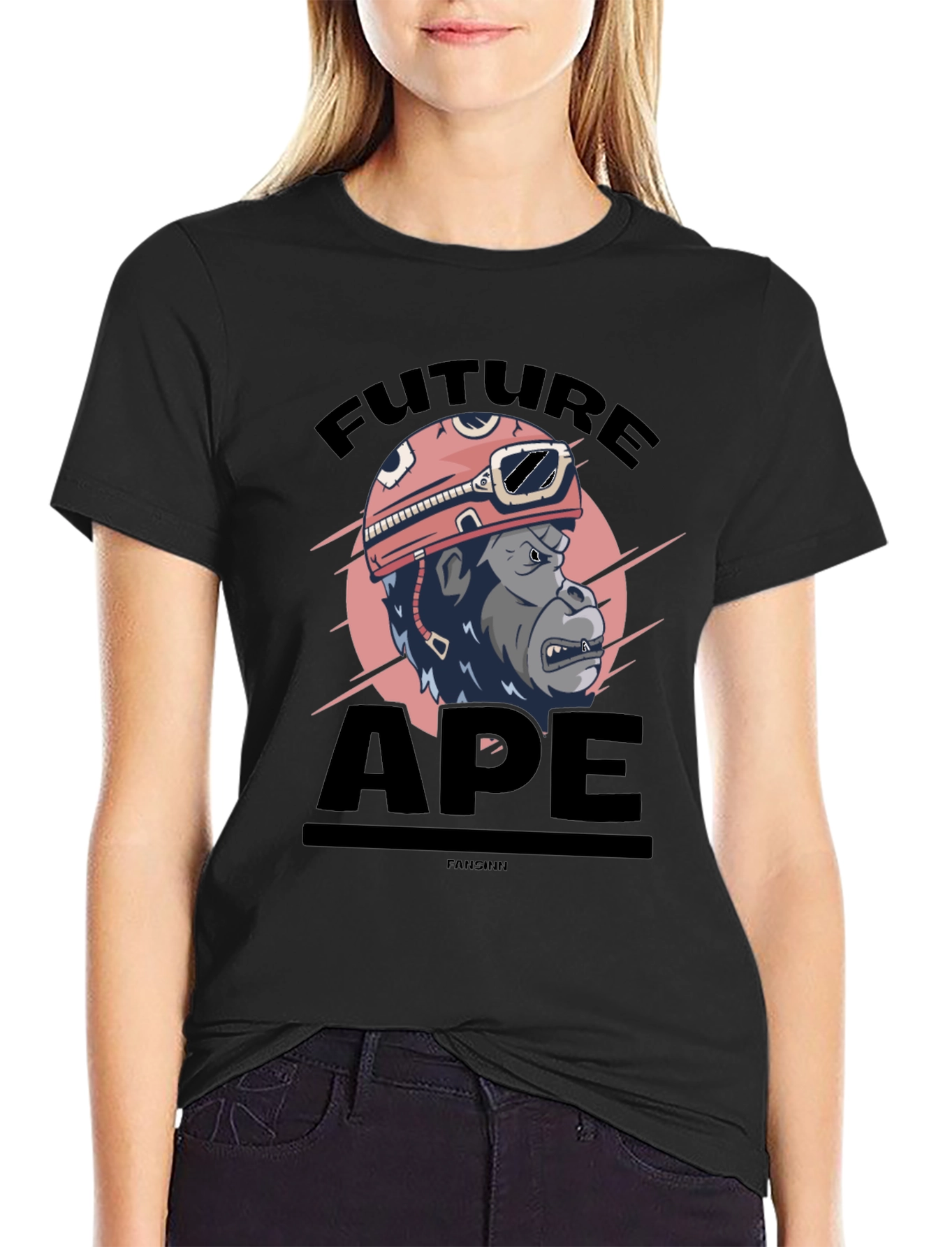 Future Ape Graphic T-Shirt - Black