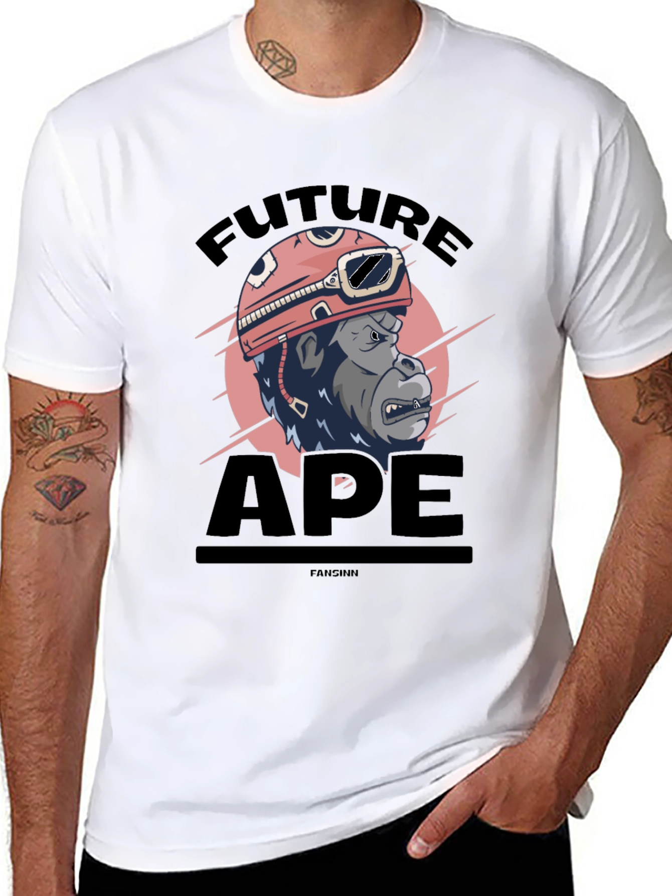 Future Ape Graphic T-Shirt - Black