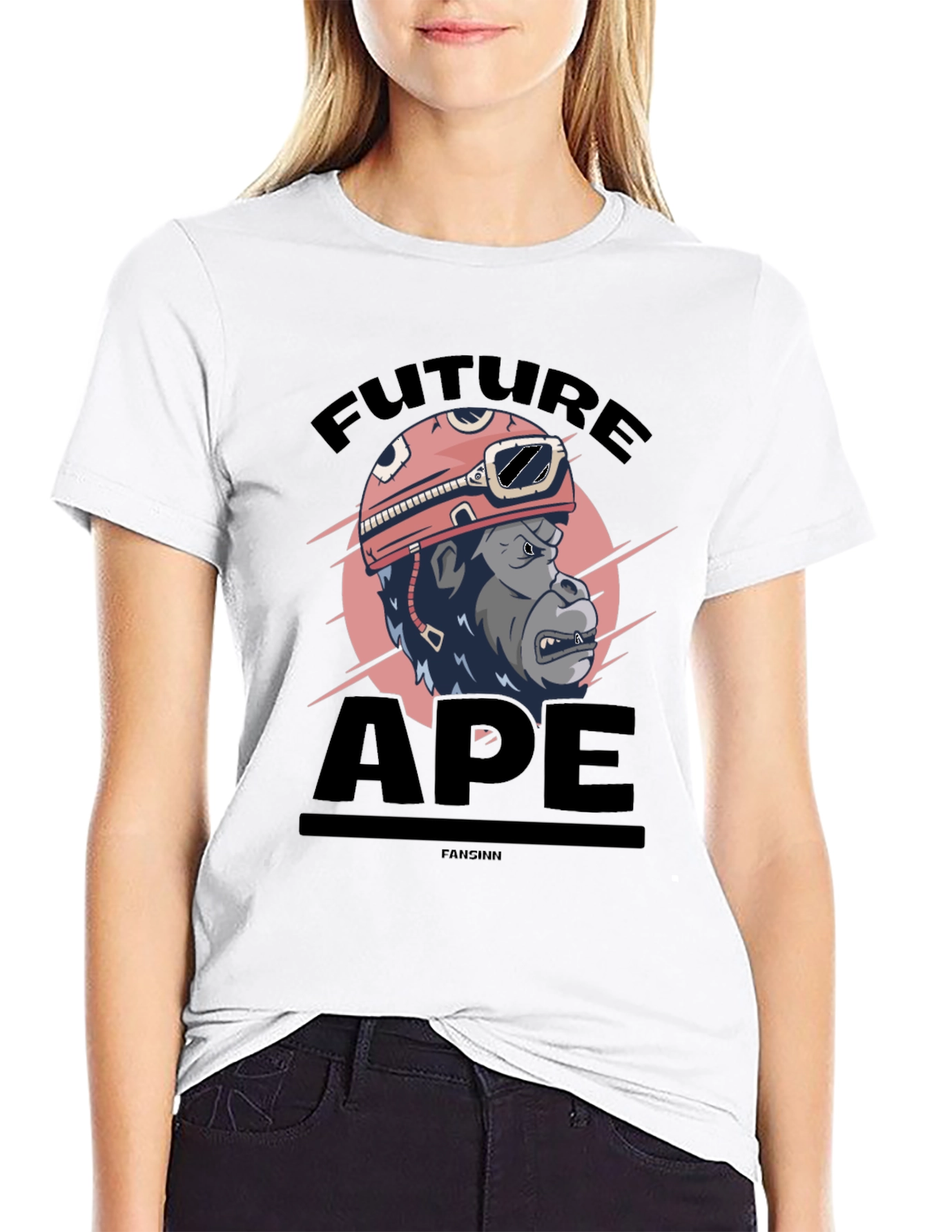 Future Ape Graphic T-Shirt - Black