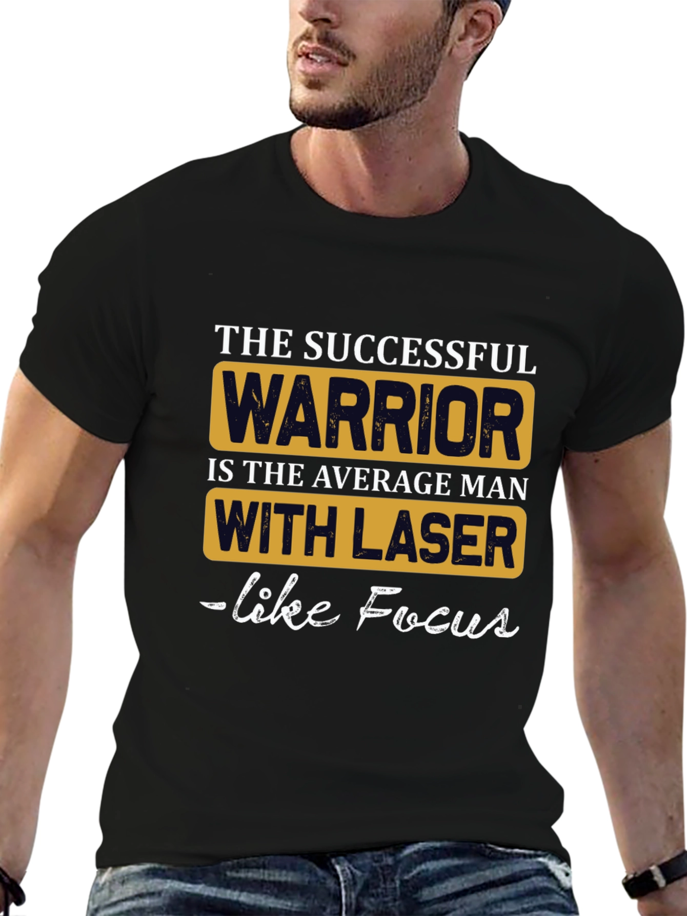 Successful Warrior T-Shirt: Laser Focus Design