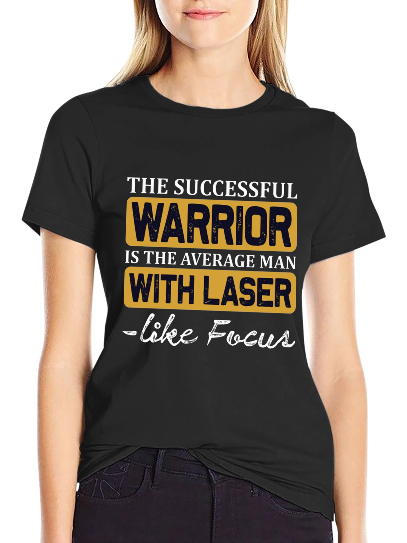 Successful Warrior T-Shirt: Laser Focus Design