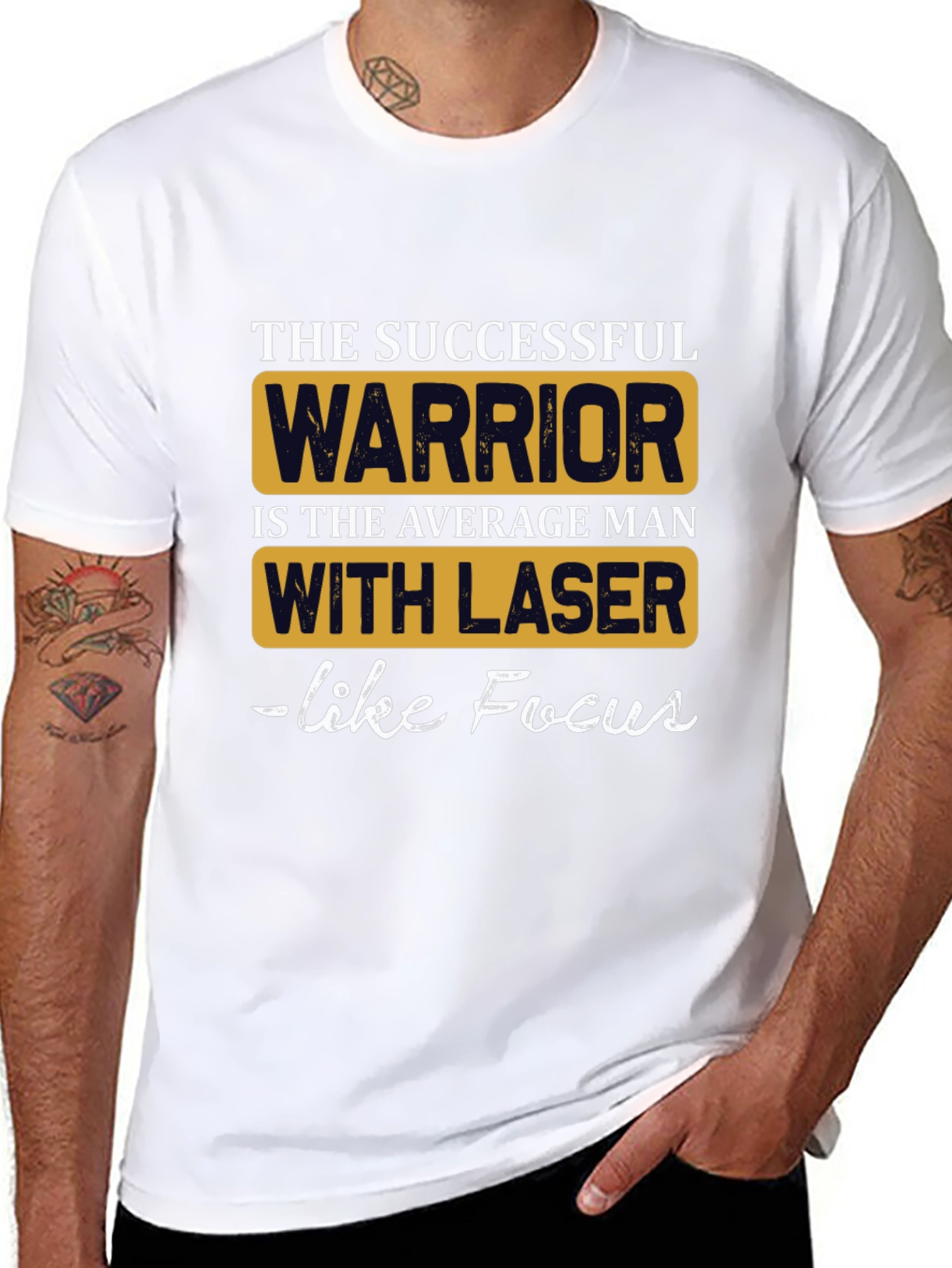 Successful Warrior T-Shirt: Laser Focus Design