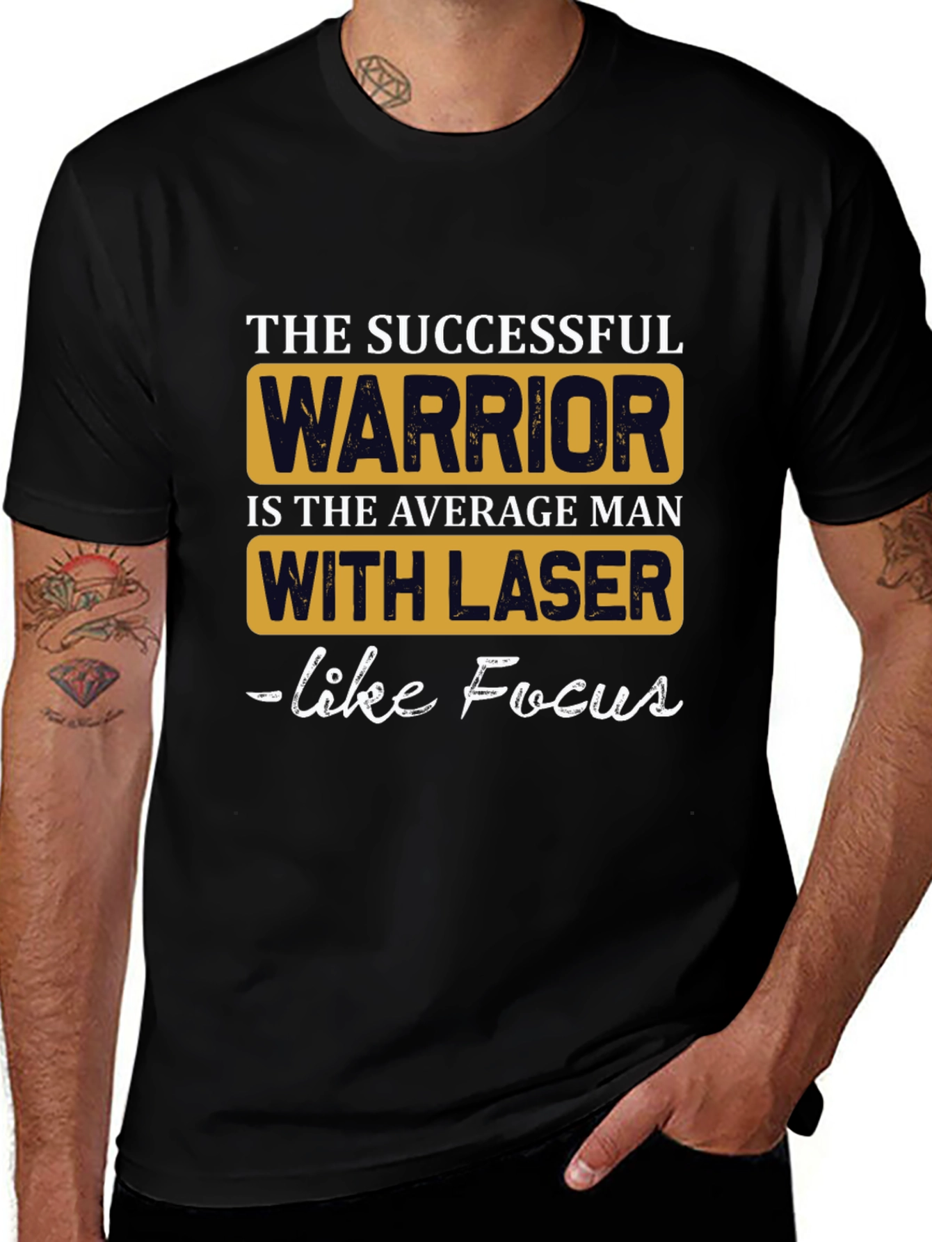 Successful Warrior T-Shirt: Laser Focus Design