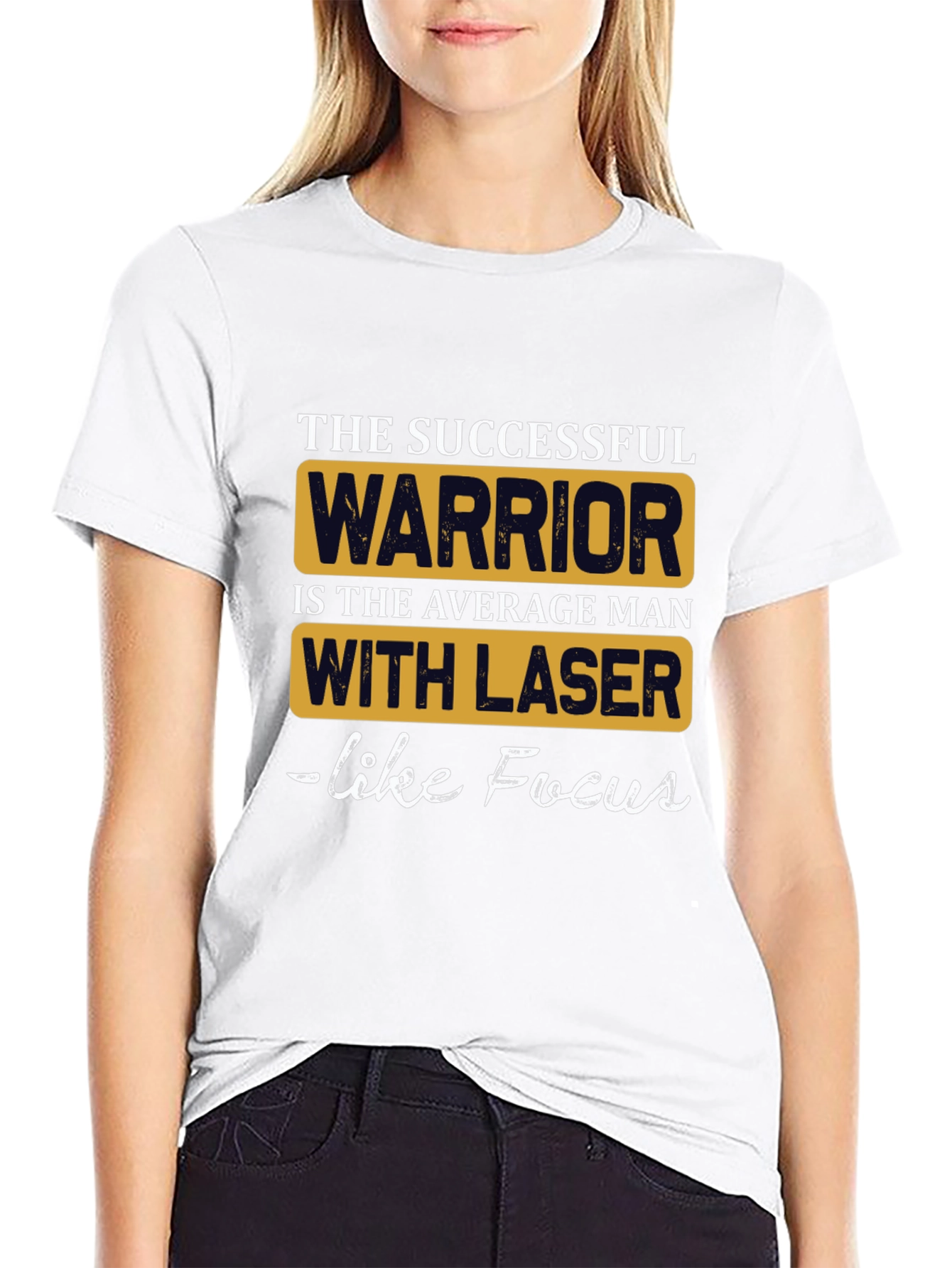 Successful Warrior T-Shirt: Laser Focus Design