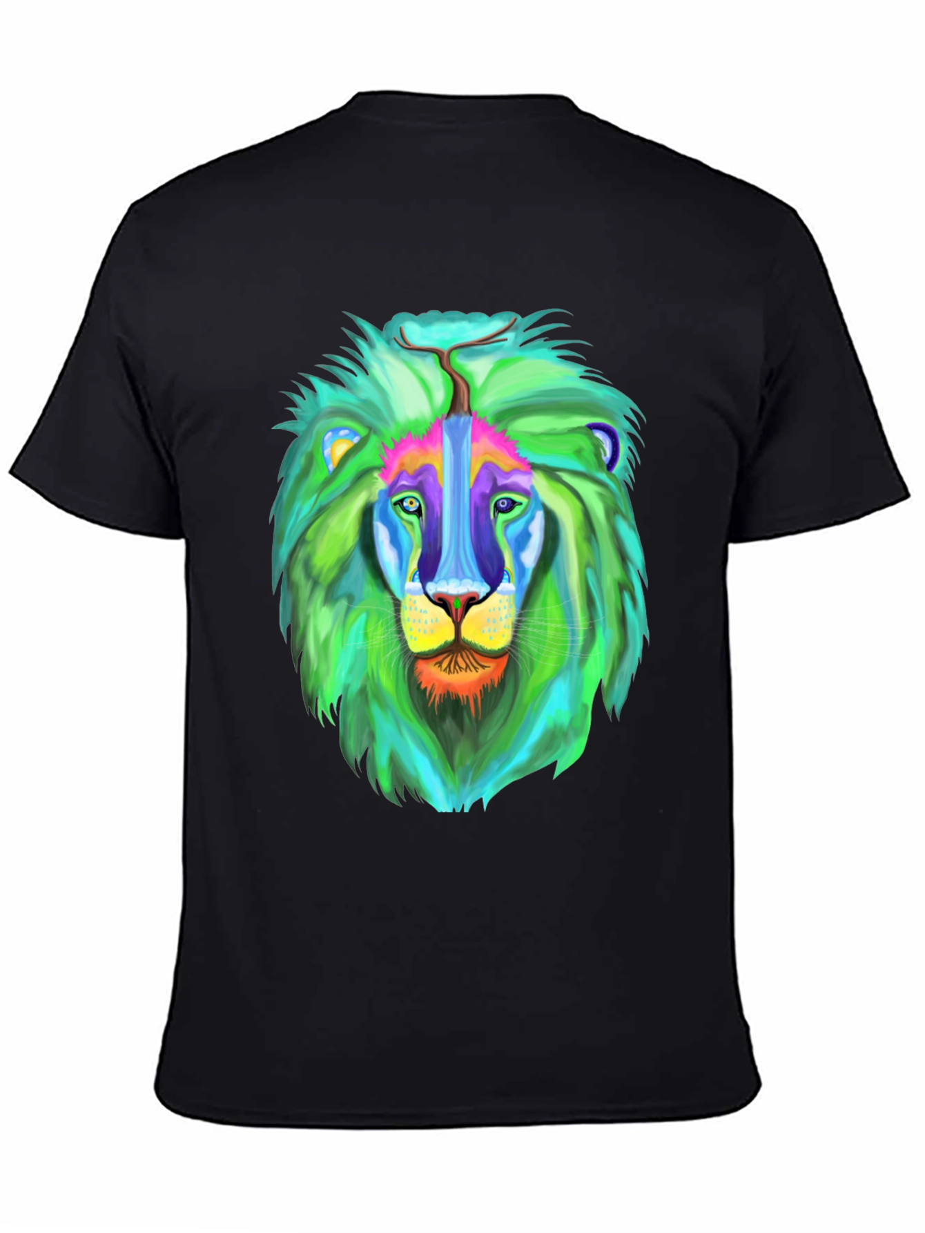 Vibrant Lion Graphic T-Shirt - Bold Style
