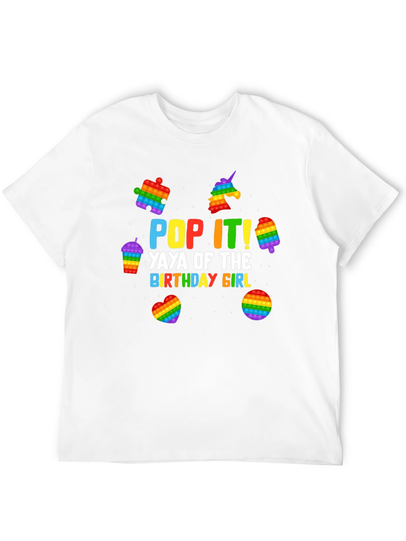 Pop It! Yaya of the Birthday Girl Black T-Shirt