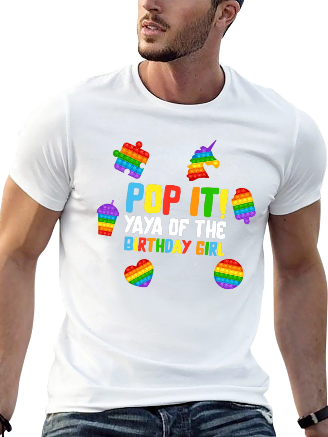 Pop It! Yaya of the Birthday Girl Black T-Shirt