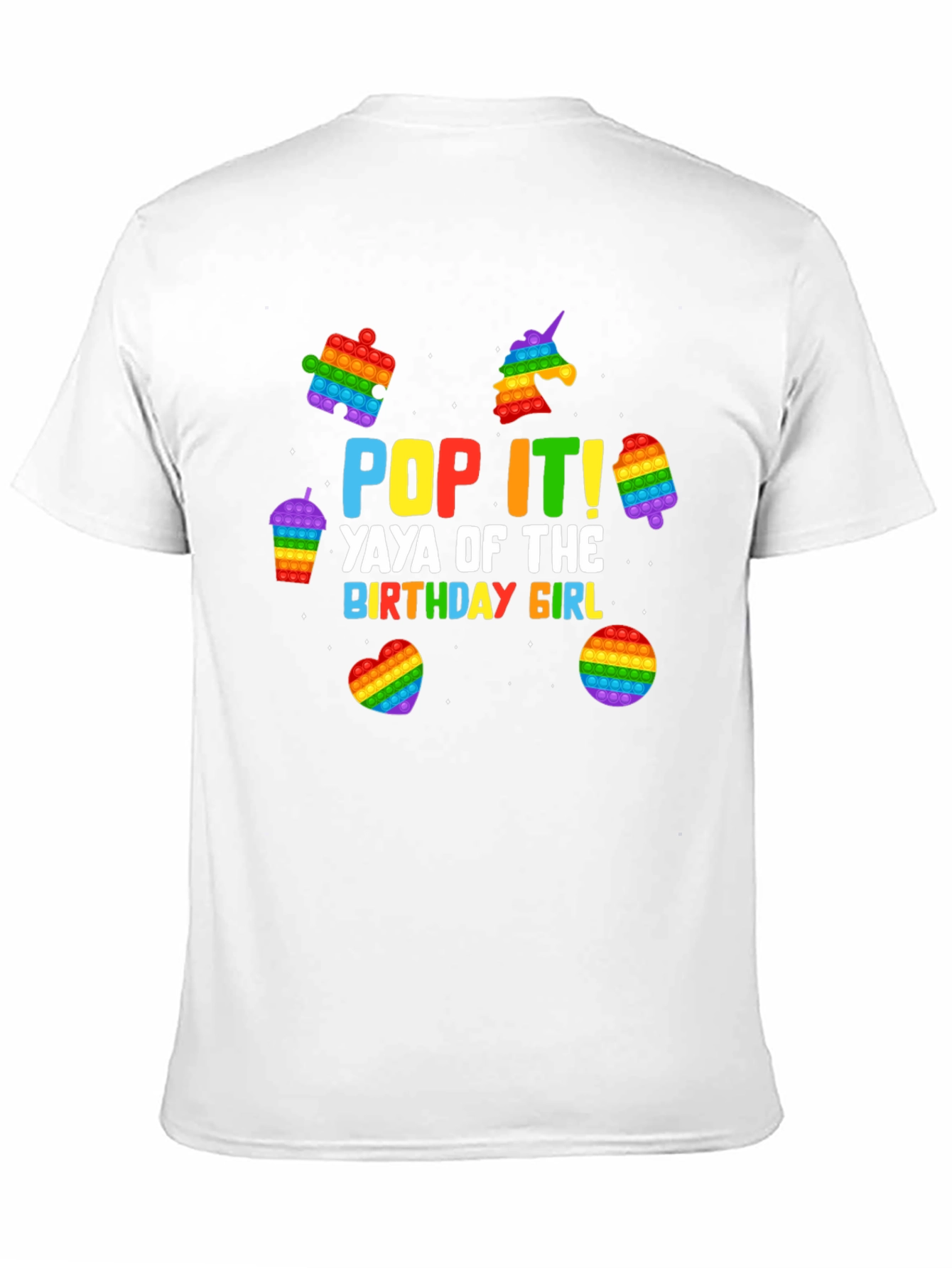 Pop It! Yaya of the Birthday Girl Black T-Shirt