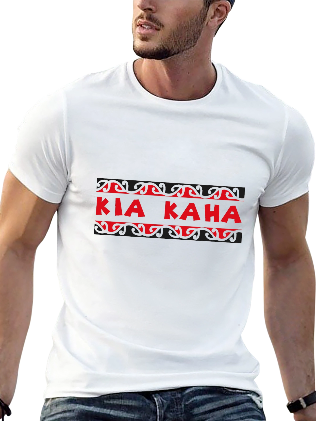 Kia Kaha Graphic Tee - Black