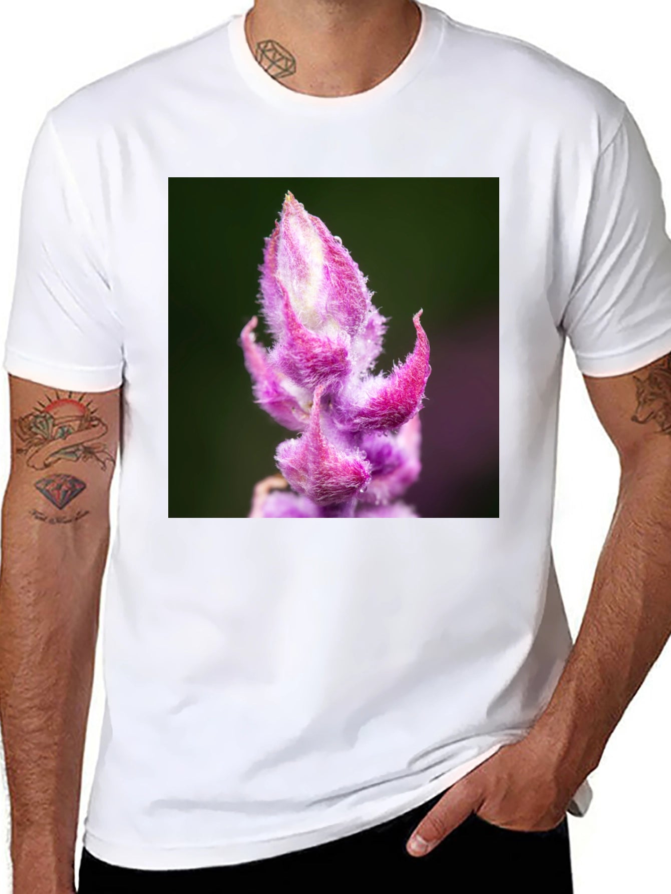Floral T-Shirt - Unique Plant Design