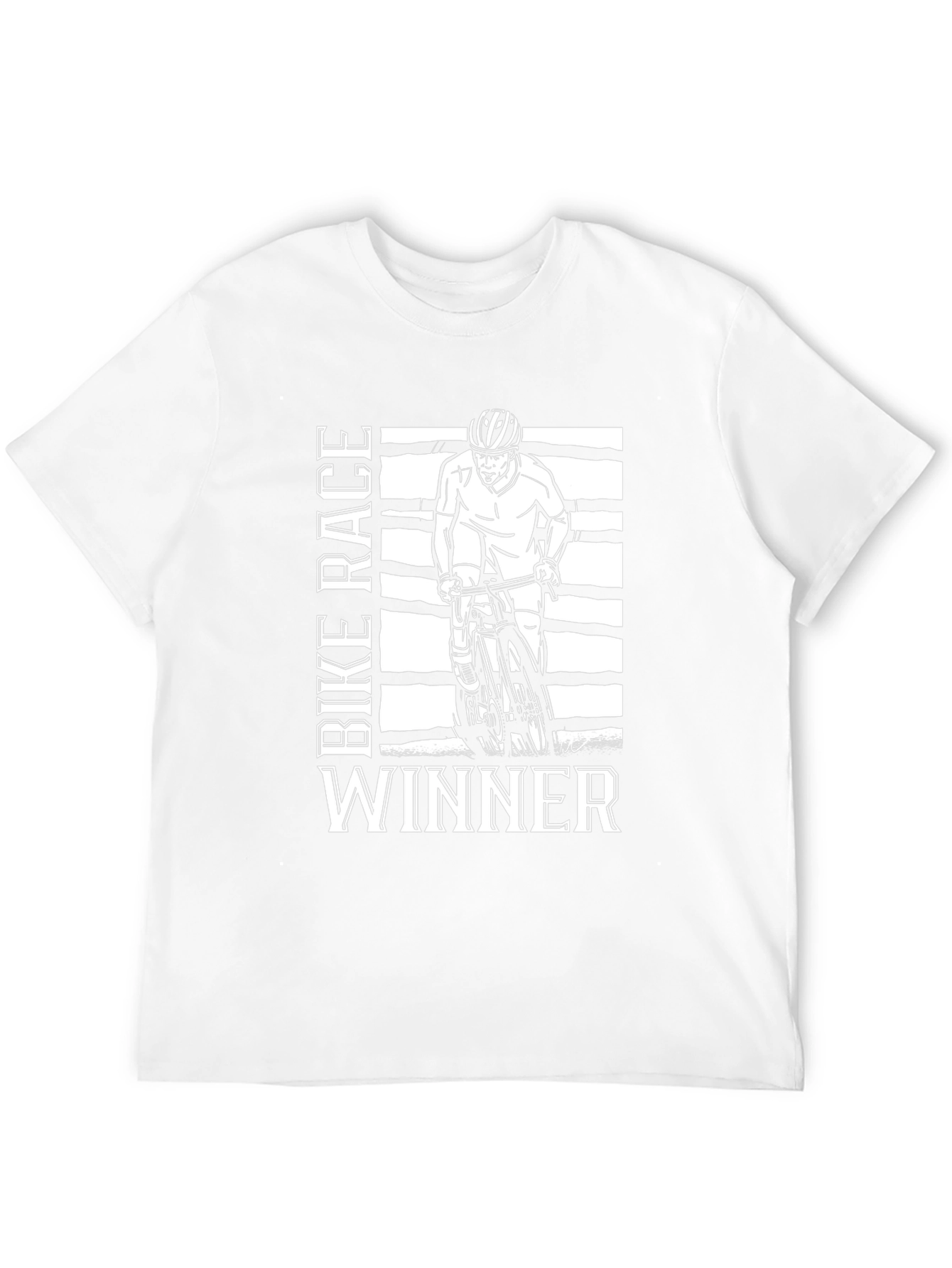 Bike Race Winner T-Shirt - Black Graphic Tee
